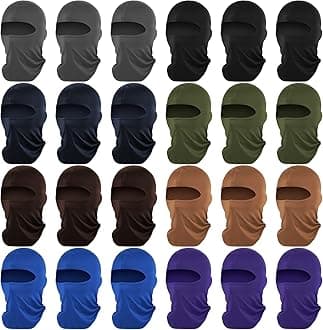 Tarpop 24 Pieces Ski Mask Balaclava Face Mask Full Face Cover for Men Skiing, UV Protection