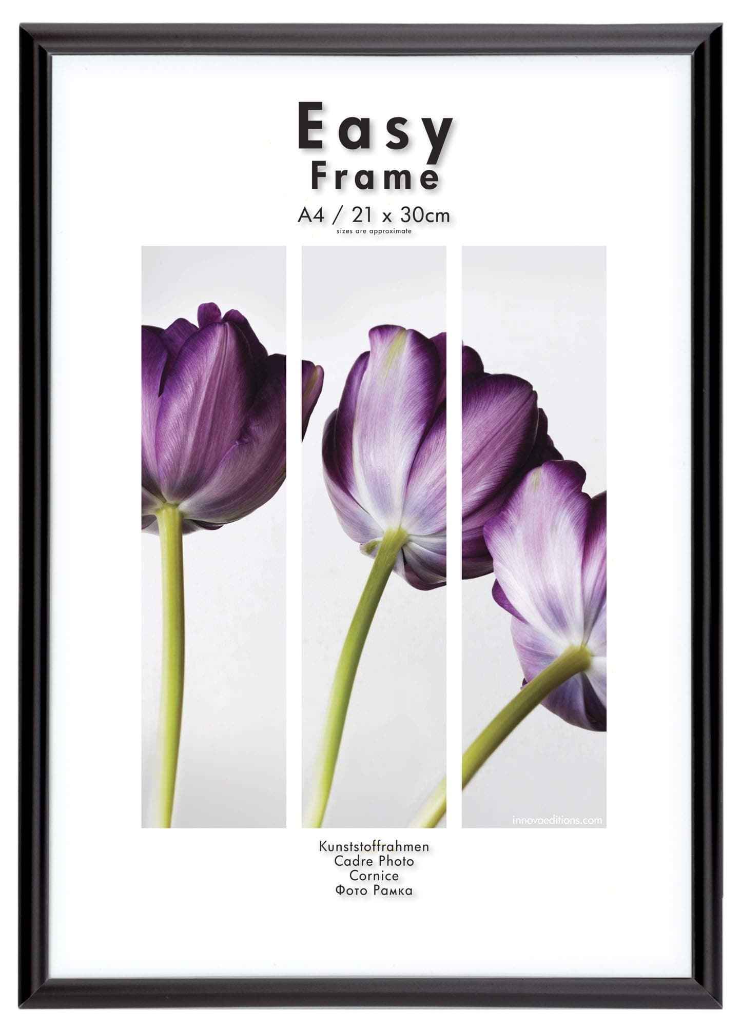 Innova Home Black Easy Frame Photo Frames - 8.27×11.69" (A4) - Picture Frames (Set of 10)