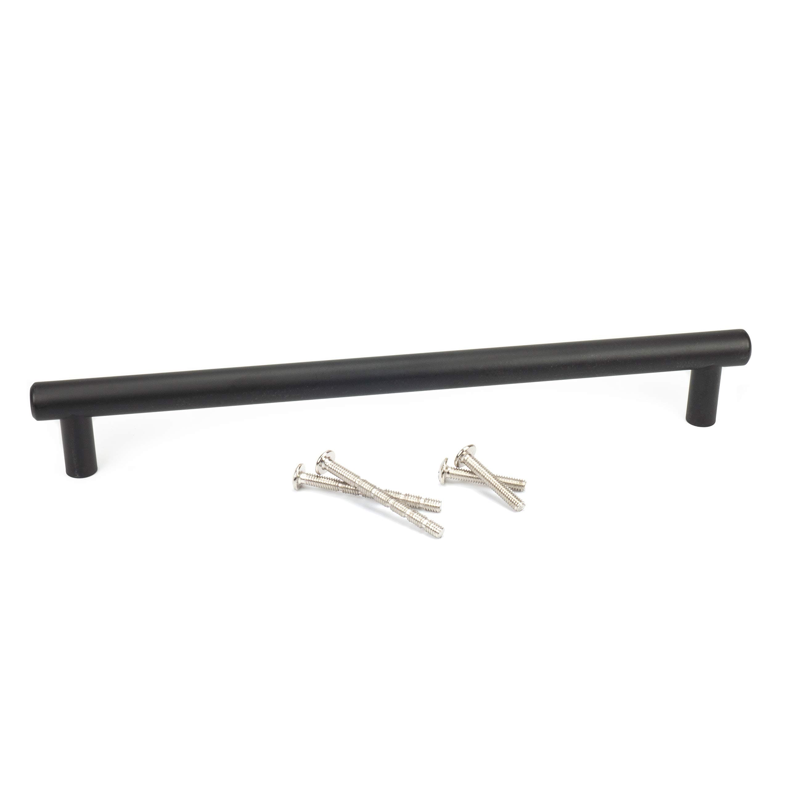 Kruse Hardware(Single) Lexington Door and Drawer Bar Pull - 8in Center-to-Center, Matte Black
