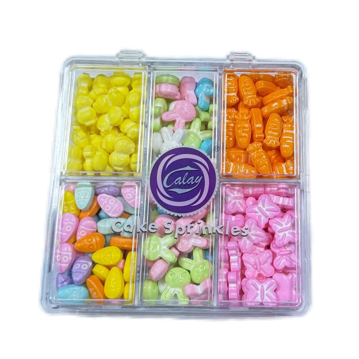 Sentovac Easter Cake Sprinkles| Cake and Cupcake Topper Decorations | Rabit Carrot Easter Egg Butterflies Sprinkles for Decorating | Party Supplies