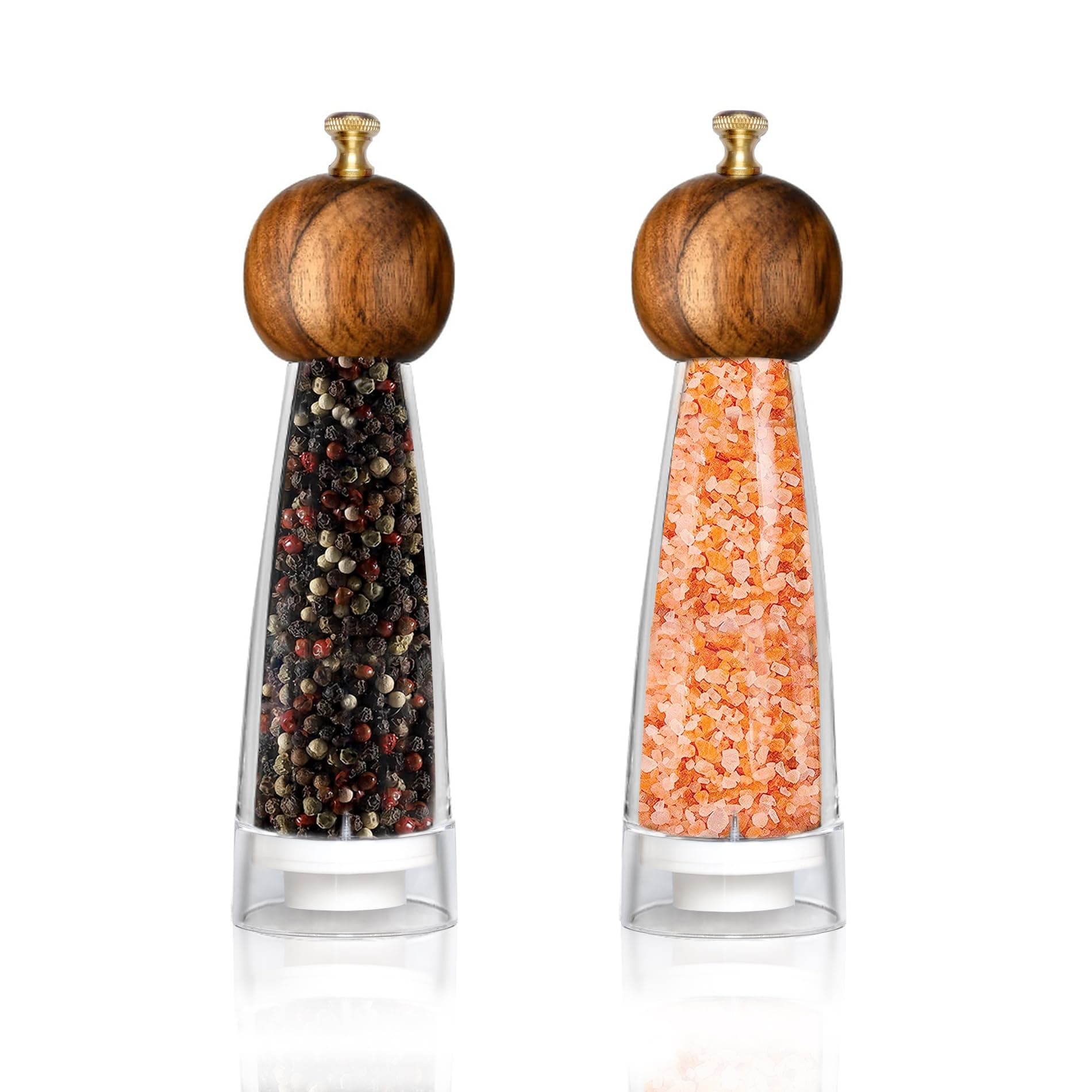 Acrylic Salt Pepper Grinder Set