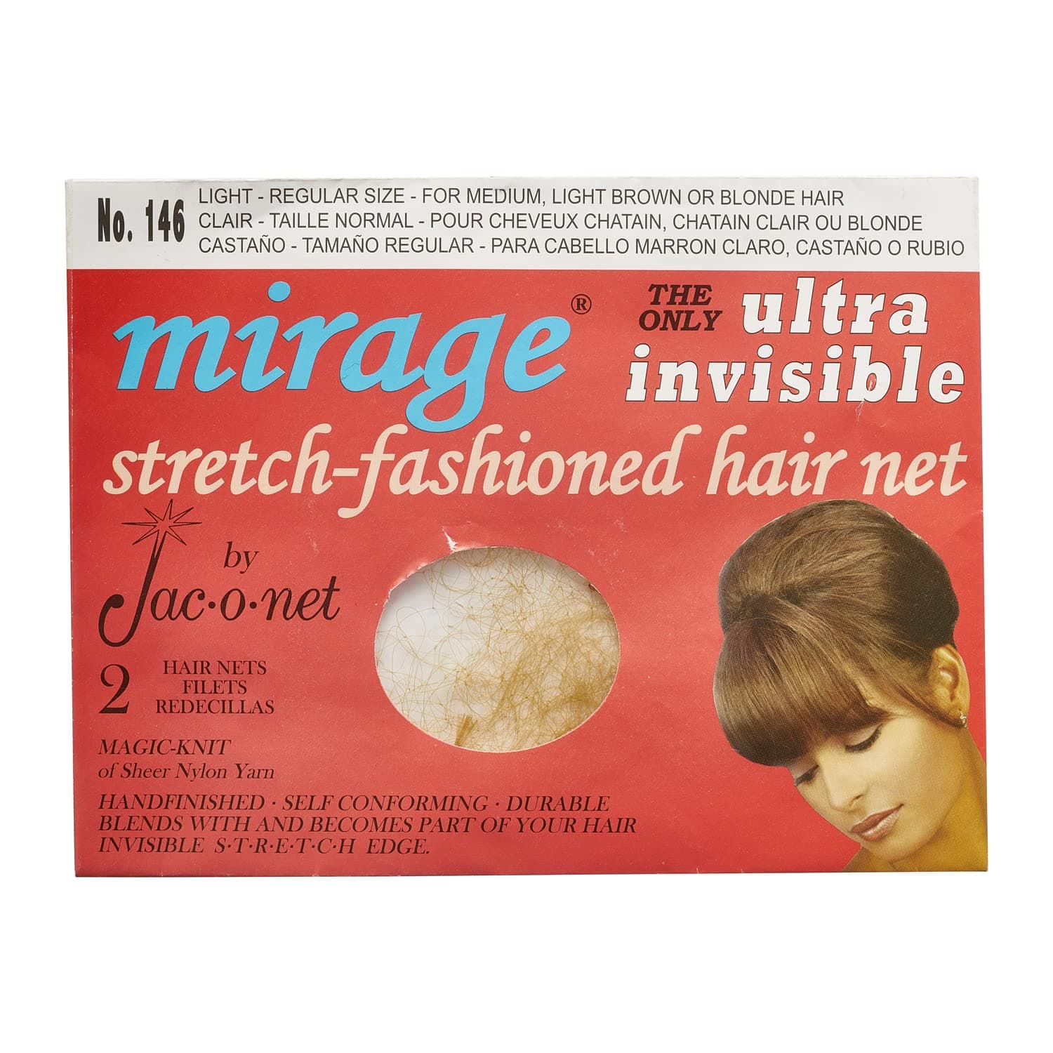 Jac-O-Net Hair Net Mirage Ultra-Invisible