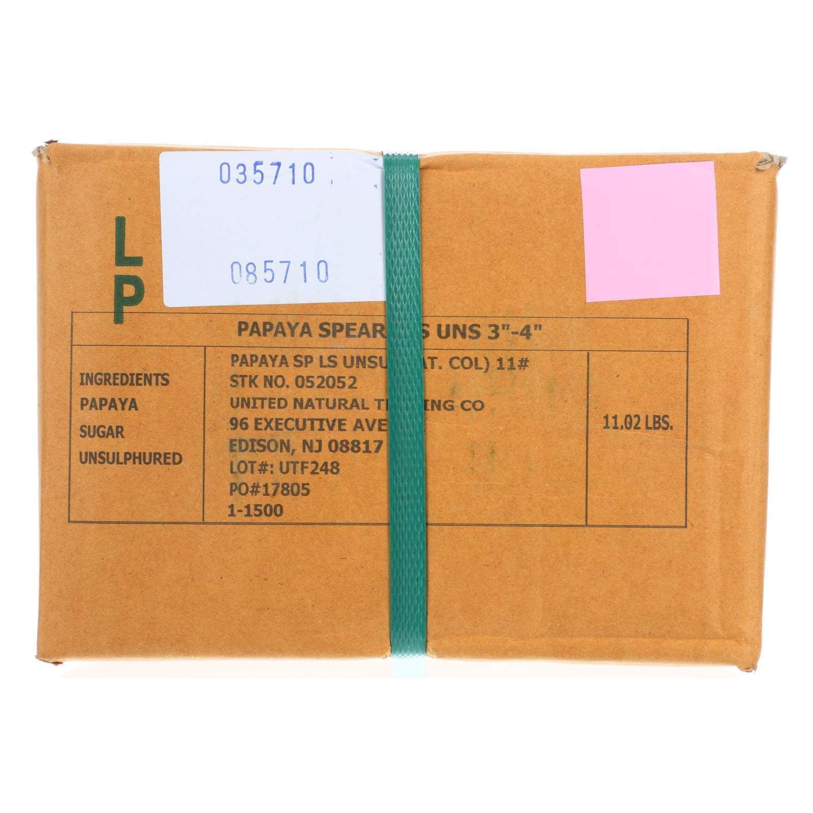 Bulk Dried Fruit Papaya Spears Low Sugar, Unsulphured, 11 Count