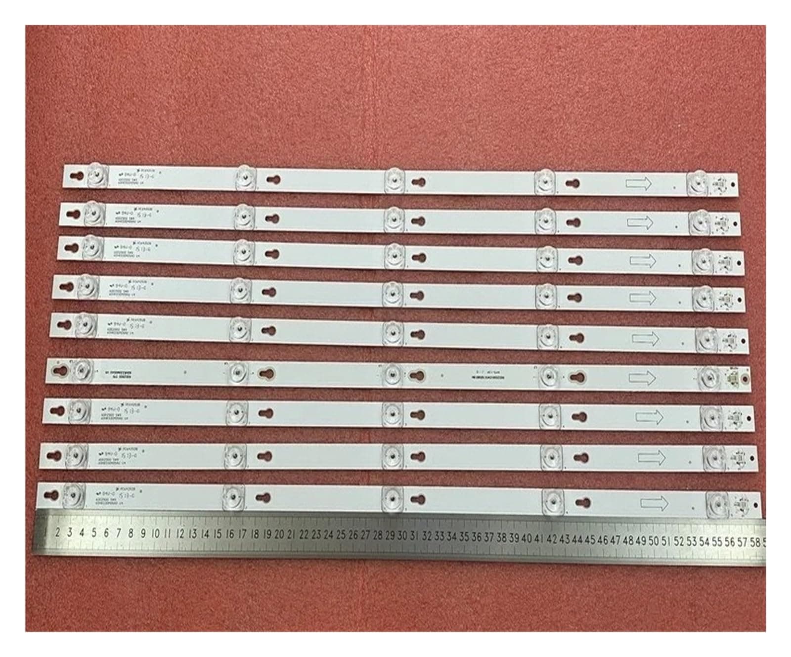 SwepS 9pcs/set 5LED LED backlight bar for T.C/L U60V6026 60D2900 4C-LB6005-HR01J LVU600 For L/G 0T5 TOT_60D2900_9X5_3030C (Color : 45 PCS For 5 TV)