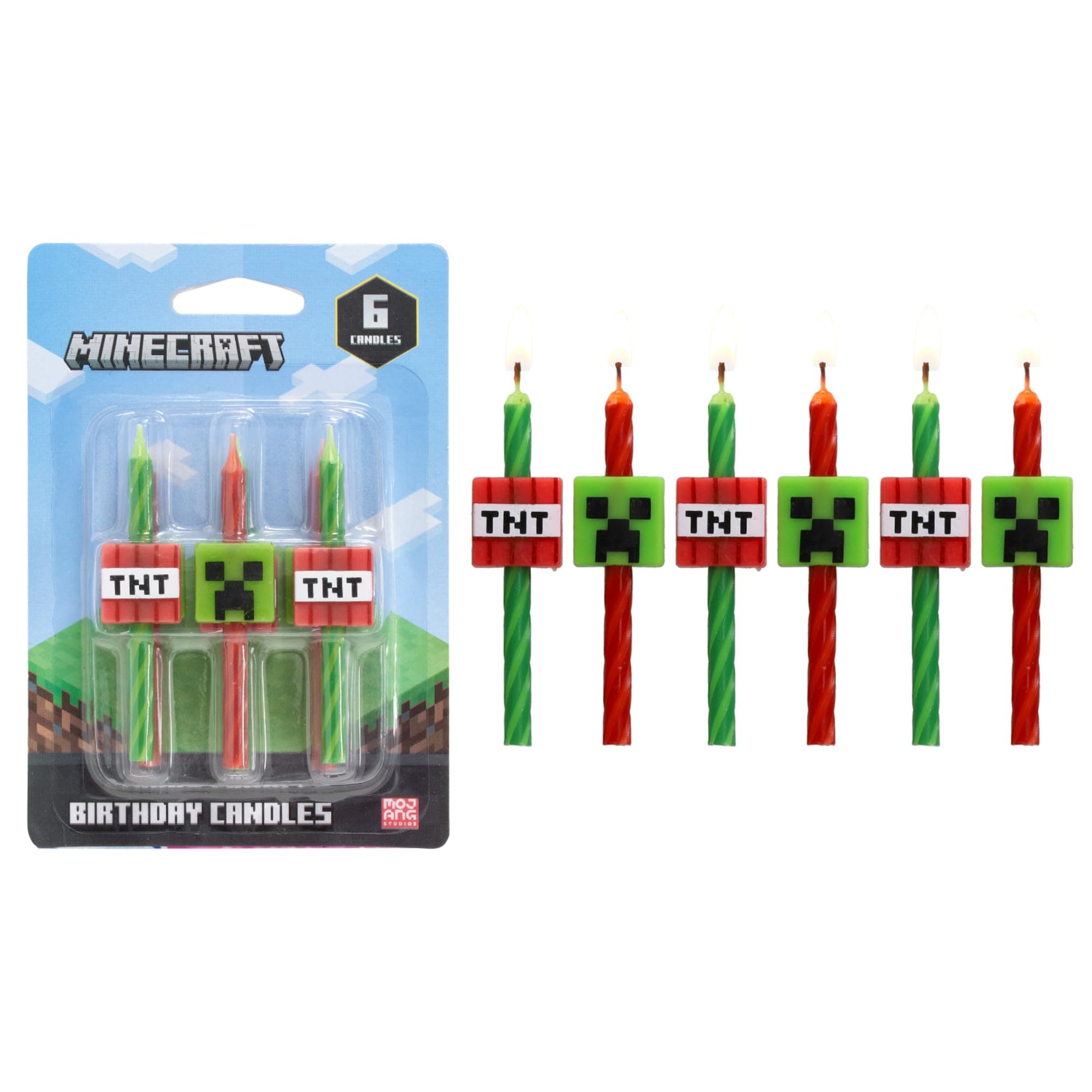 DecoPac Minecraft Candles 6pk