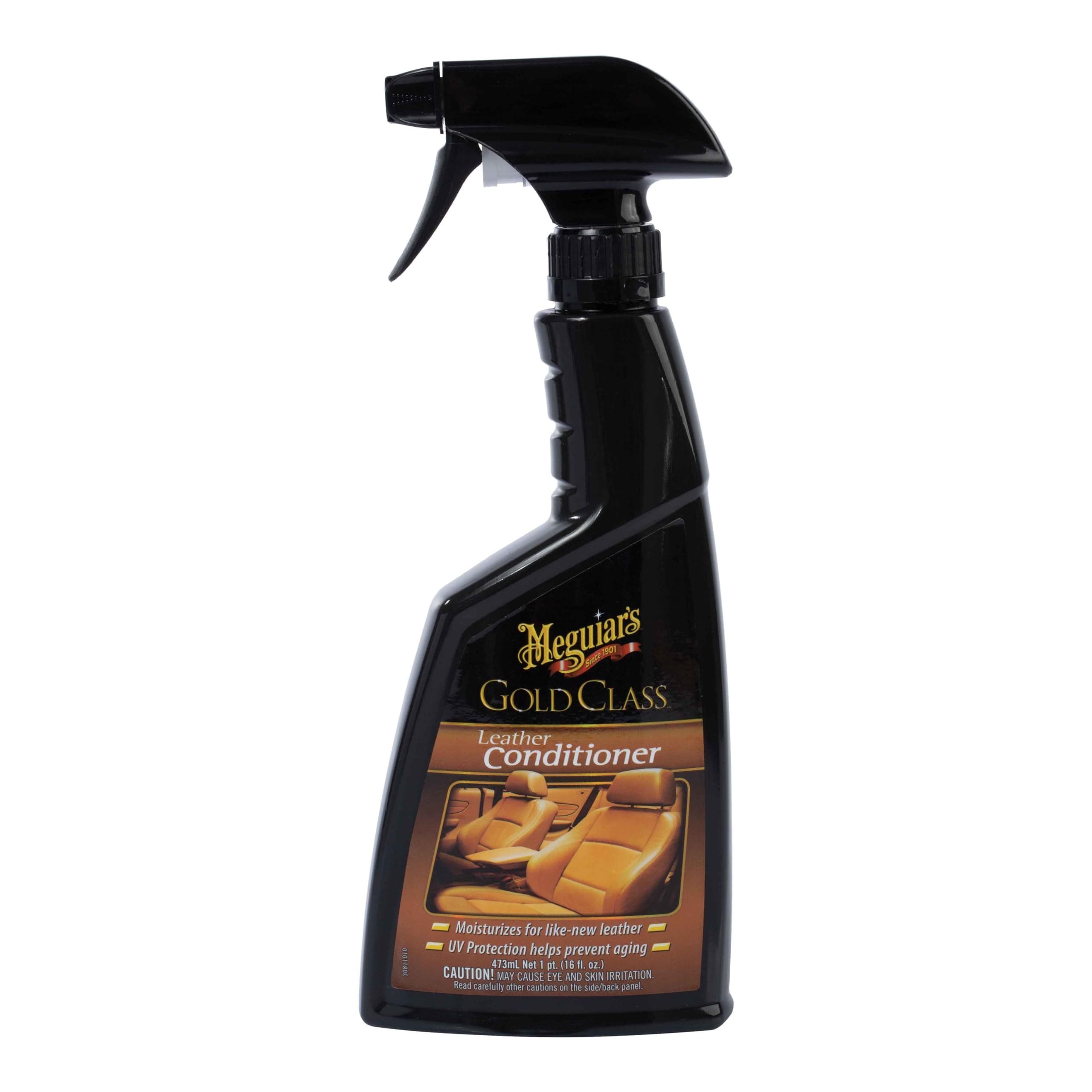 Meguiar's Gold Class Leather Conditioner Spray - Premium Car Leather Conditioner - Protect Your Car's Seats from Cracking, Fading and Drying Out - Keep It Looking and Feeling New, 16 Oz