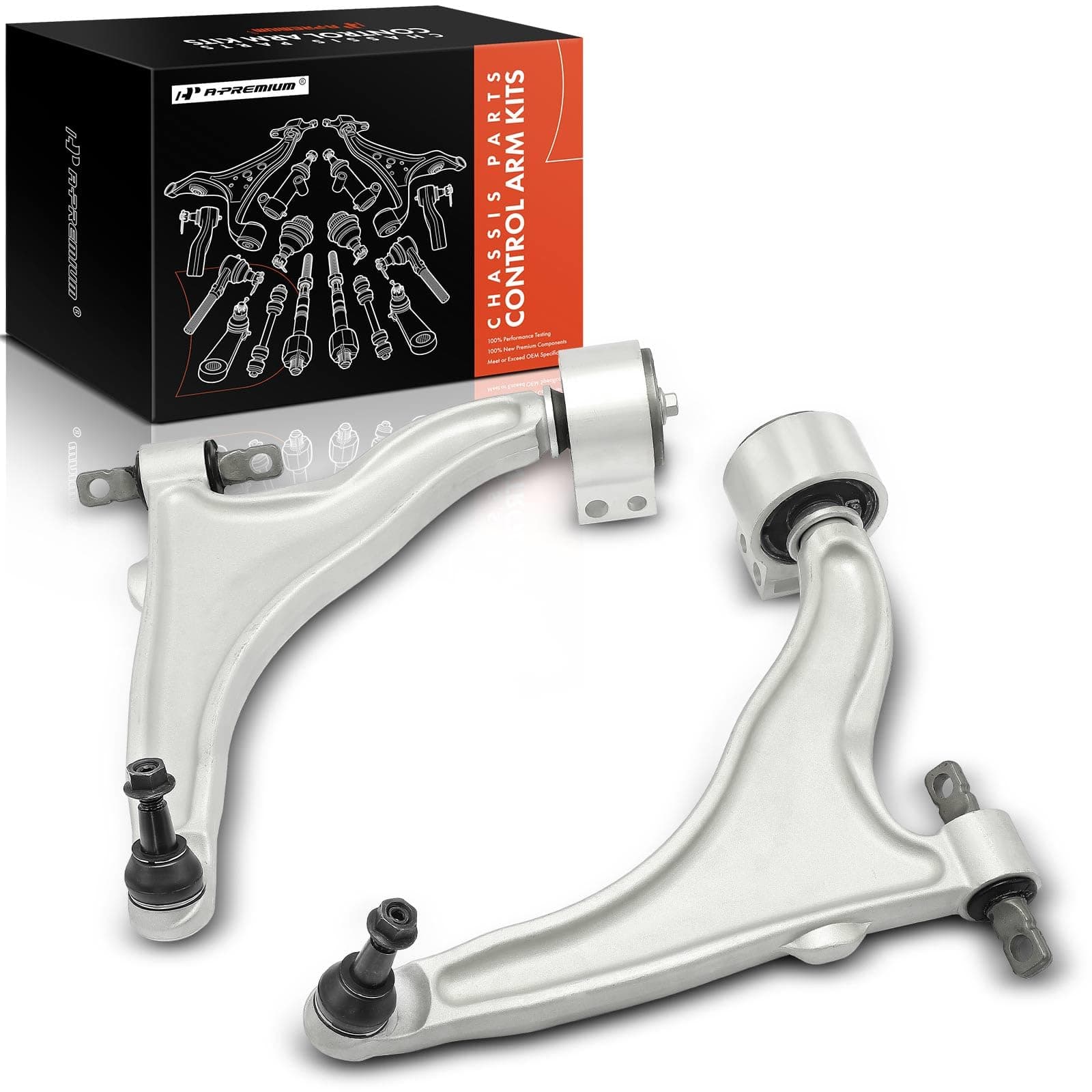 A-Premium 2 x Front Lower Control Arm with Ball Joint & Bushing, Compatible with Cadillac SRX 2010-2016