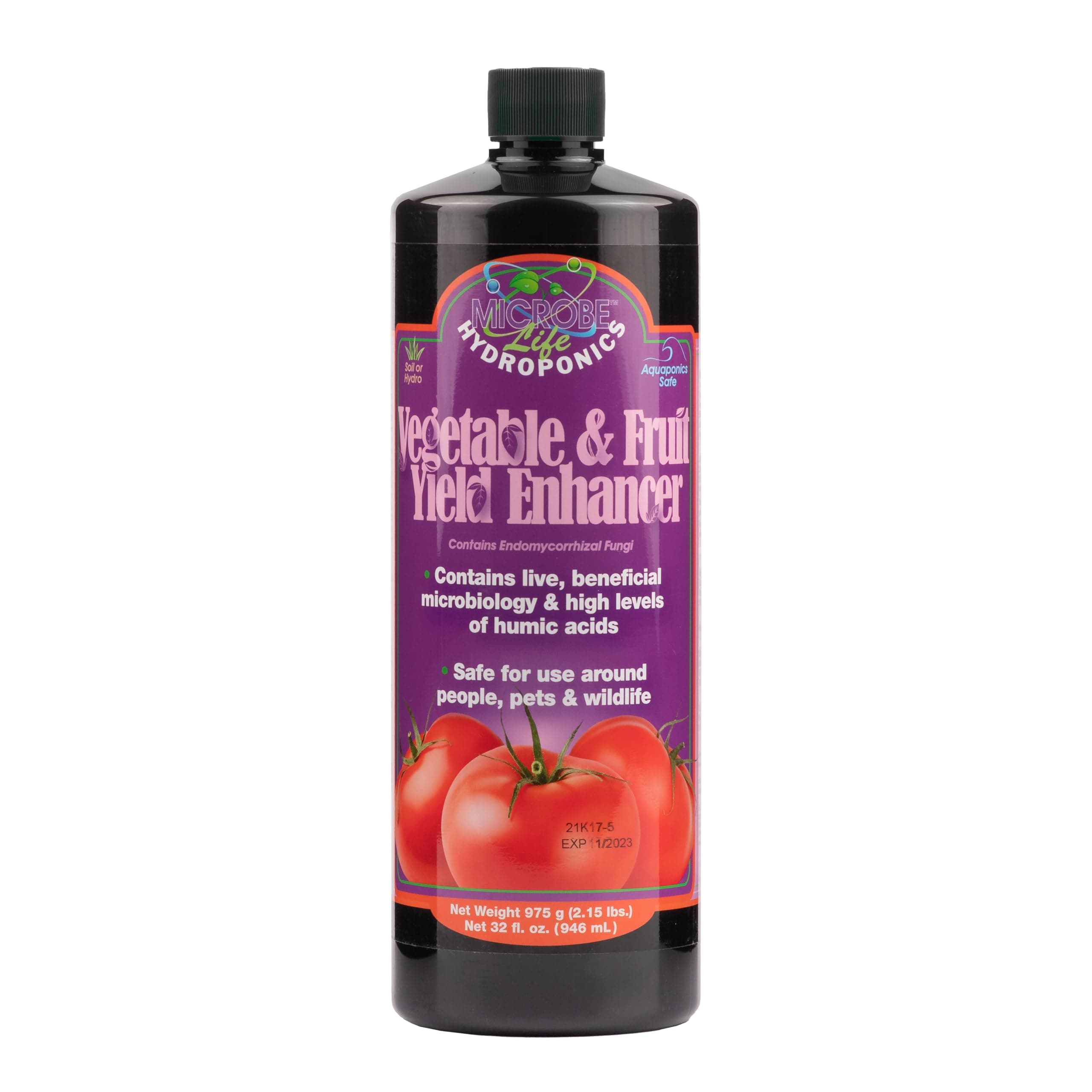 Microbe Life Hydroponics ML21346 Vegetable & Fruit Yield Enhancer, 32 oz