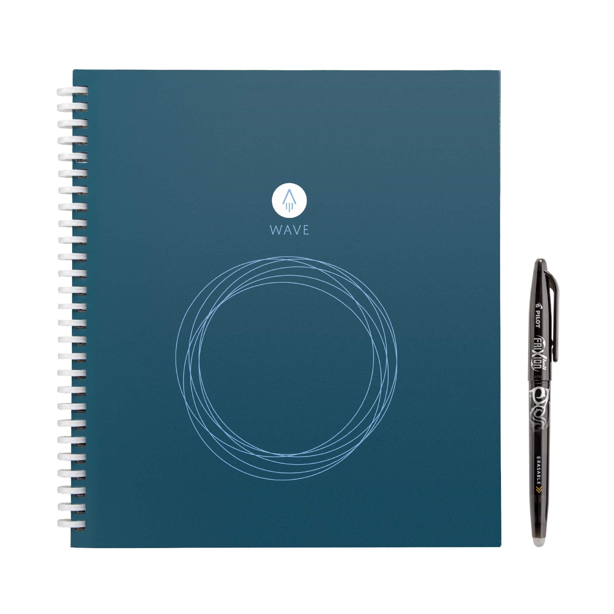 Wave Smart - Dotted Grid Eco-Friendly Notebook with 1 Pilot Frixion Pen Included - Standard Size (8.5" x 9.5"), BLUE (WAV-S)