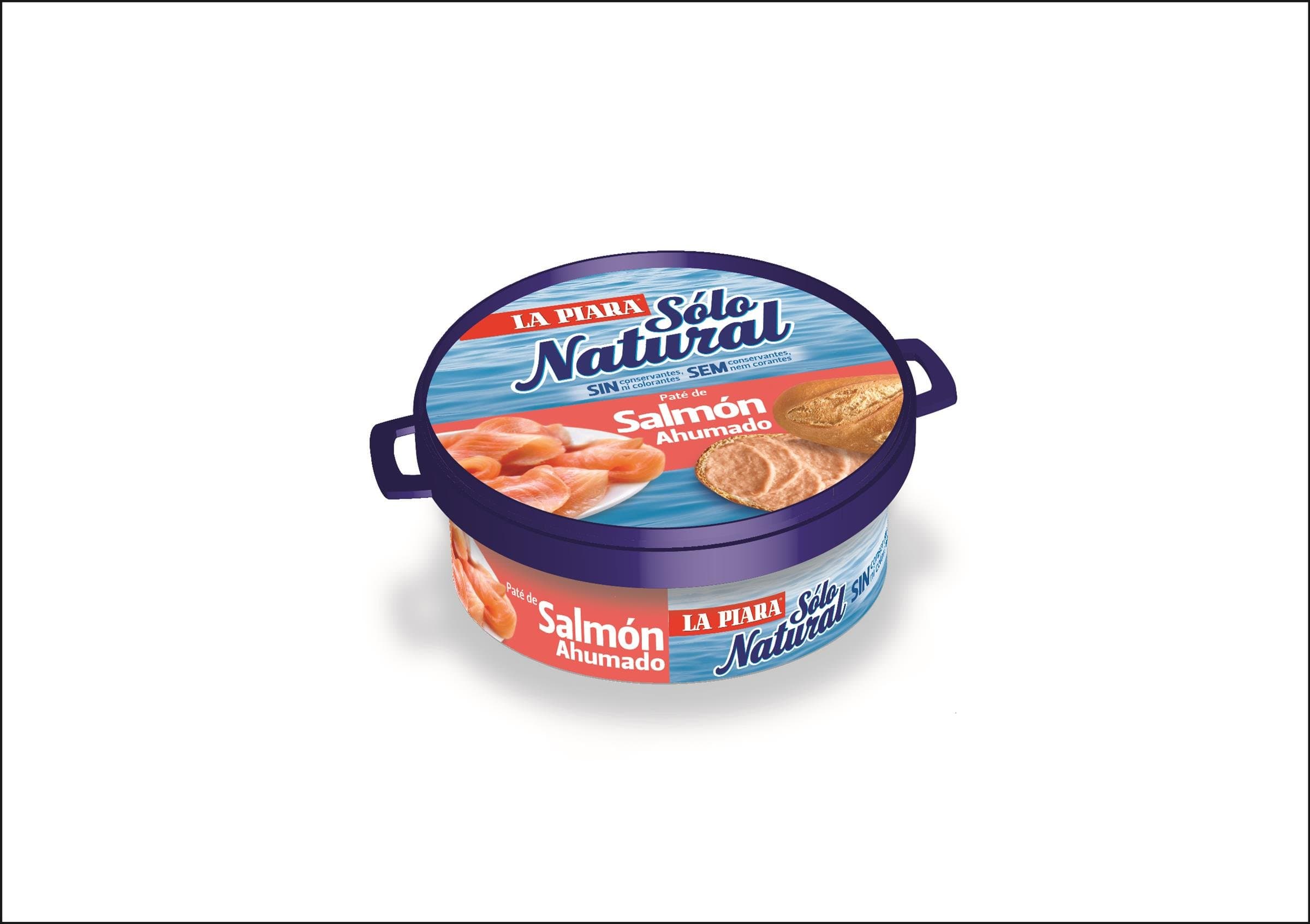 Smoked Salmon Pate 77g Tin Spanish Tapas Salmon Terrine Paste Paté Natural No Preservatives or Colorings