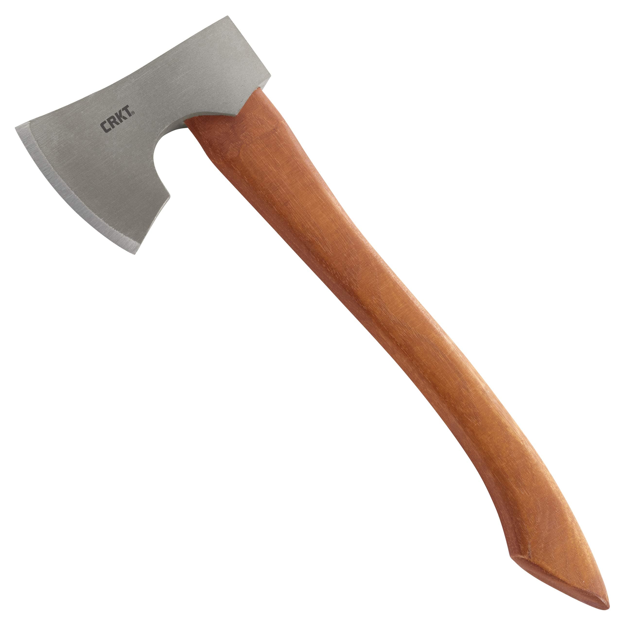 CRKT Birler Compact Axe: Outdoor Camping or Pack Axe, High Carbon Steel, Tennessee Hickory Handle 2745