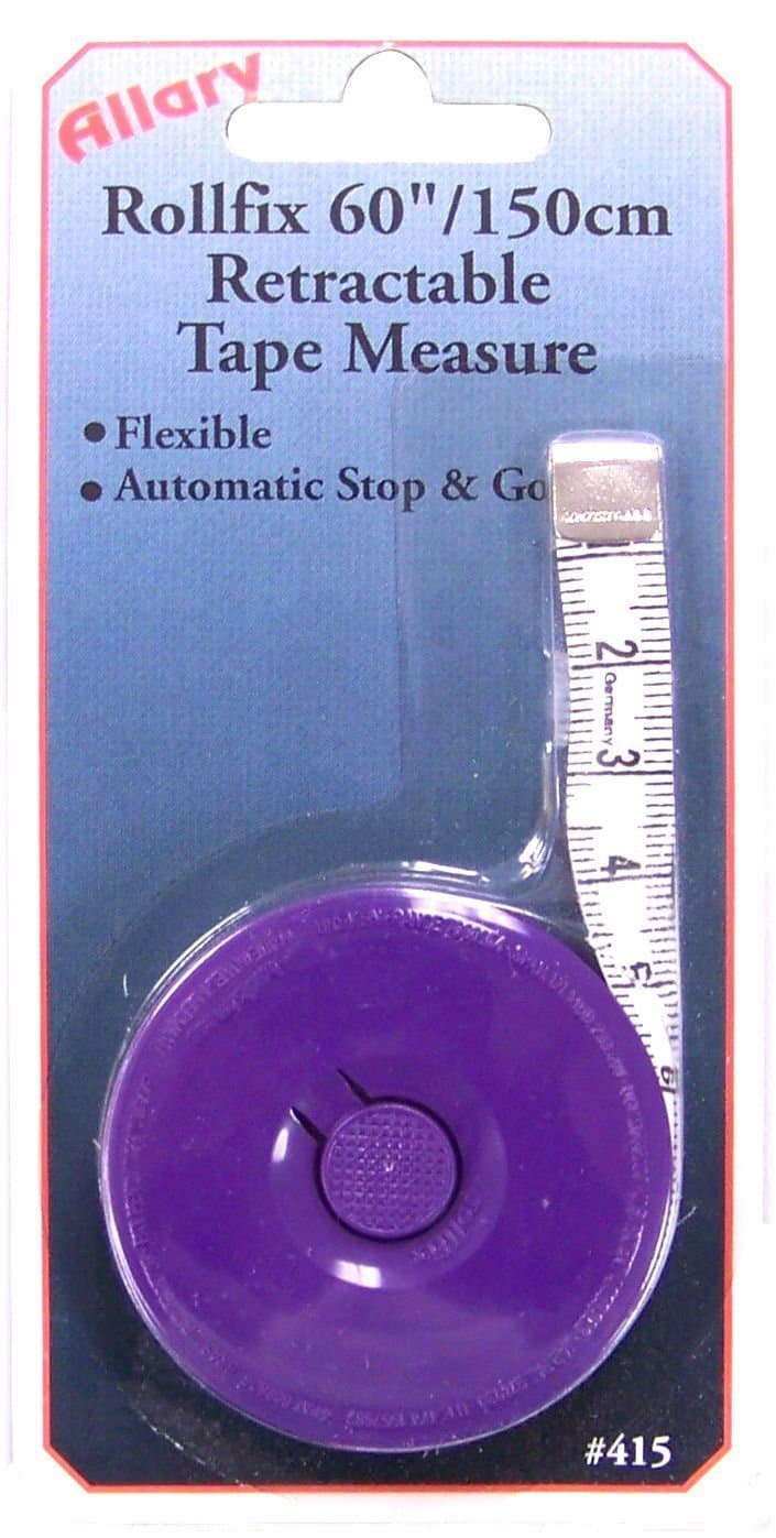 Allary Rollfix 60-Inch/150-Centimeter Retractable Tape Measure - Assorted Colors (Single Rollfix Tape)