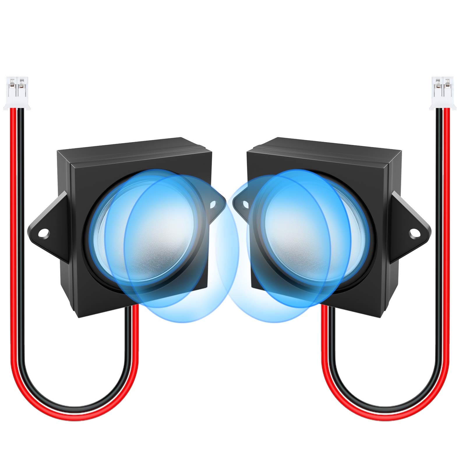 MakerHawk 2pcs Ar duino Speaker 3 Watt 8 Ohm Single Cavity Mini Speaker Full-Range Cavity Advertising Machine Speaker Connector Separating Interface 3.3V 5V with JST-PH2.0mm-2 pin Interface