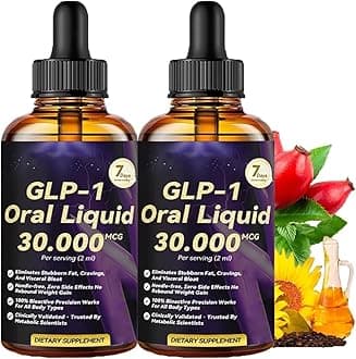 Dormoran GLP-1 Oral Liquid, GLP-1 Slimming Drops for Weight Loss, Dormoran GLP 1 Peptide Complex Serums, Natural Plant Extract GLP 1 Supplements Concentrate, Refreshing & Mild Slimming Drops (2)