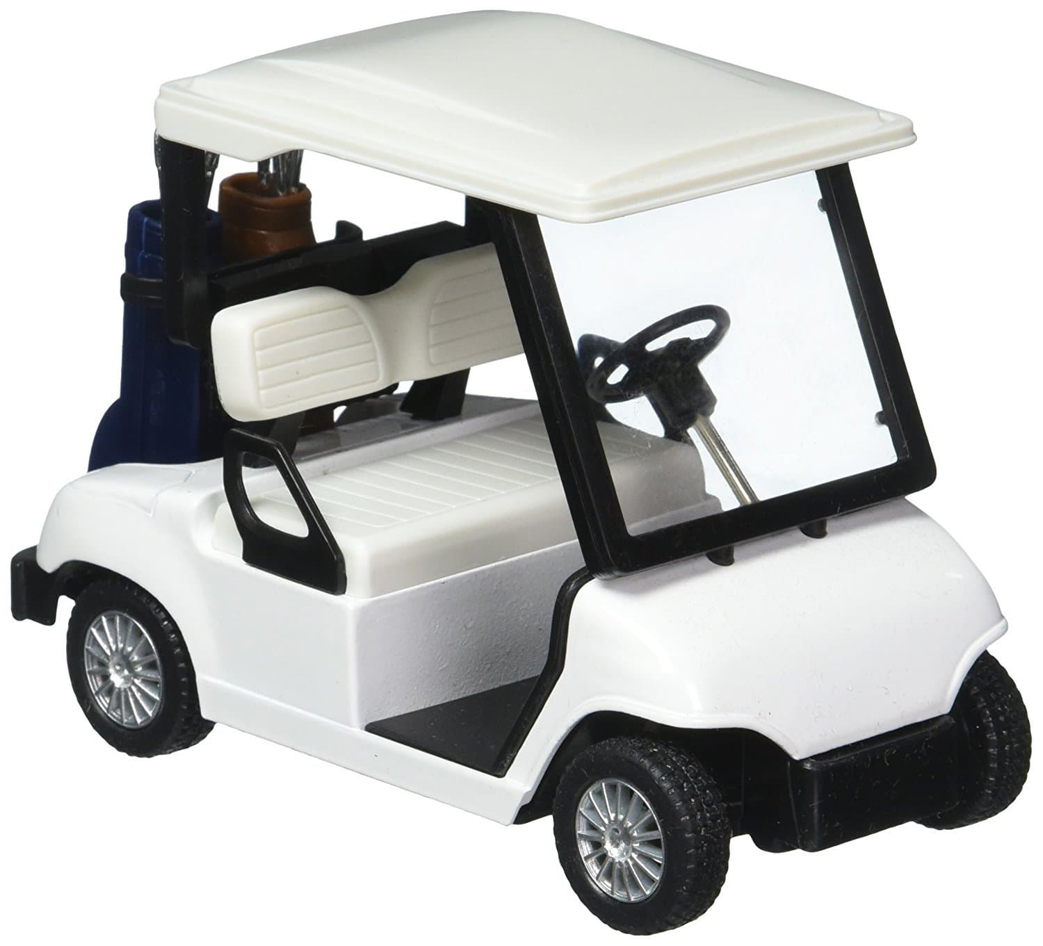 KinsFun - Golf Cart 4½" Die Cast Metal Model Pullback Action Toy (No Decal)