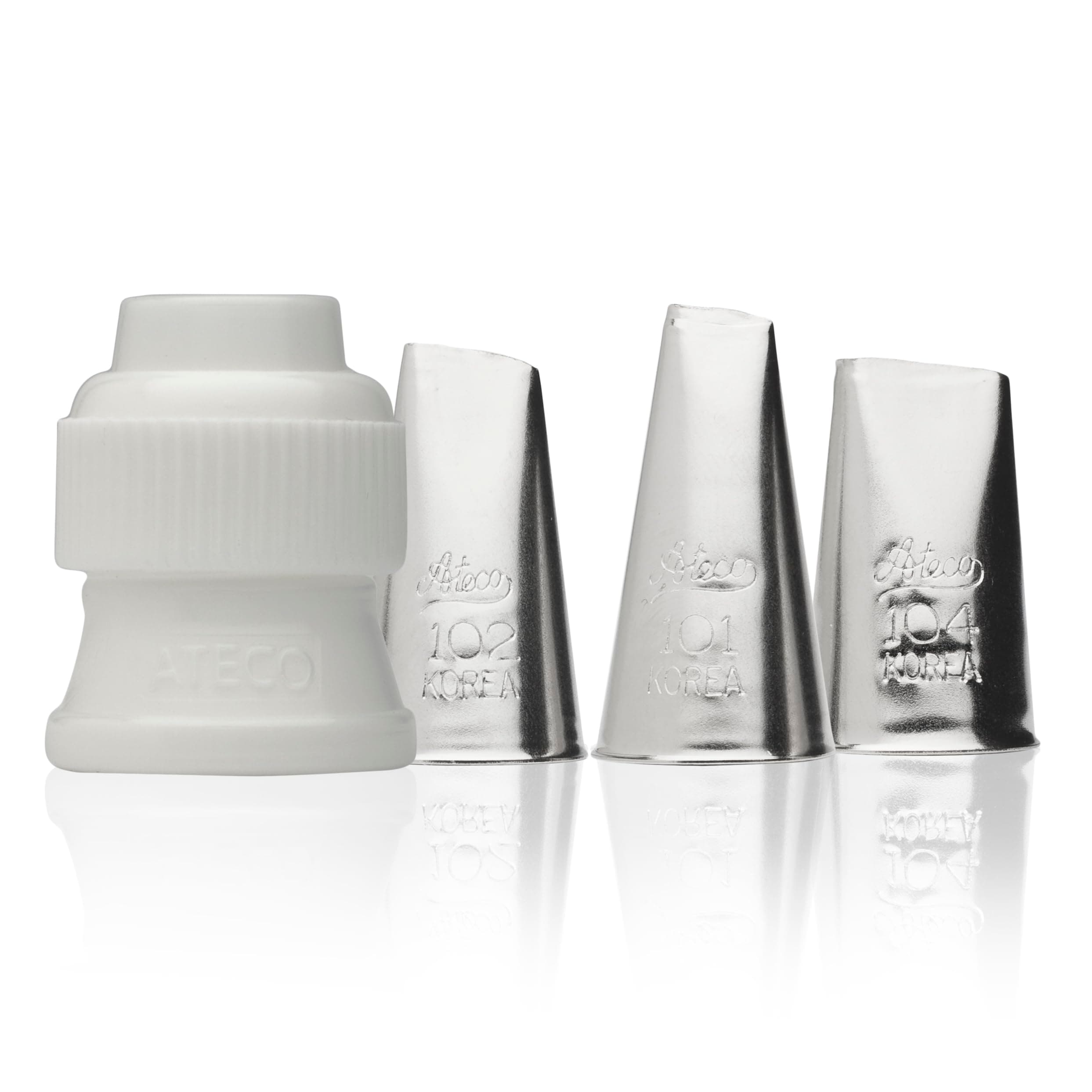 Ateco Stainless Steel Rose Piping Tip, Silver