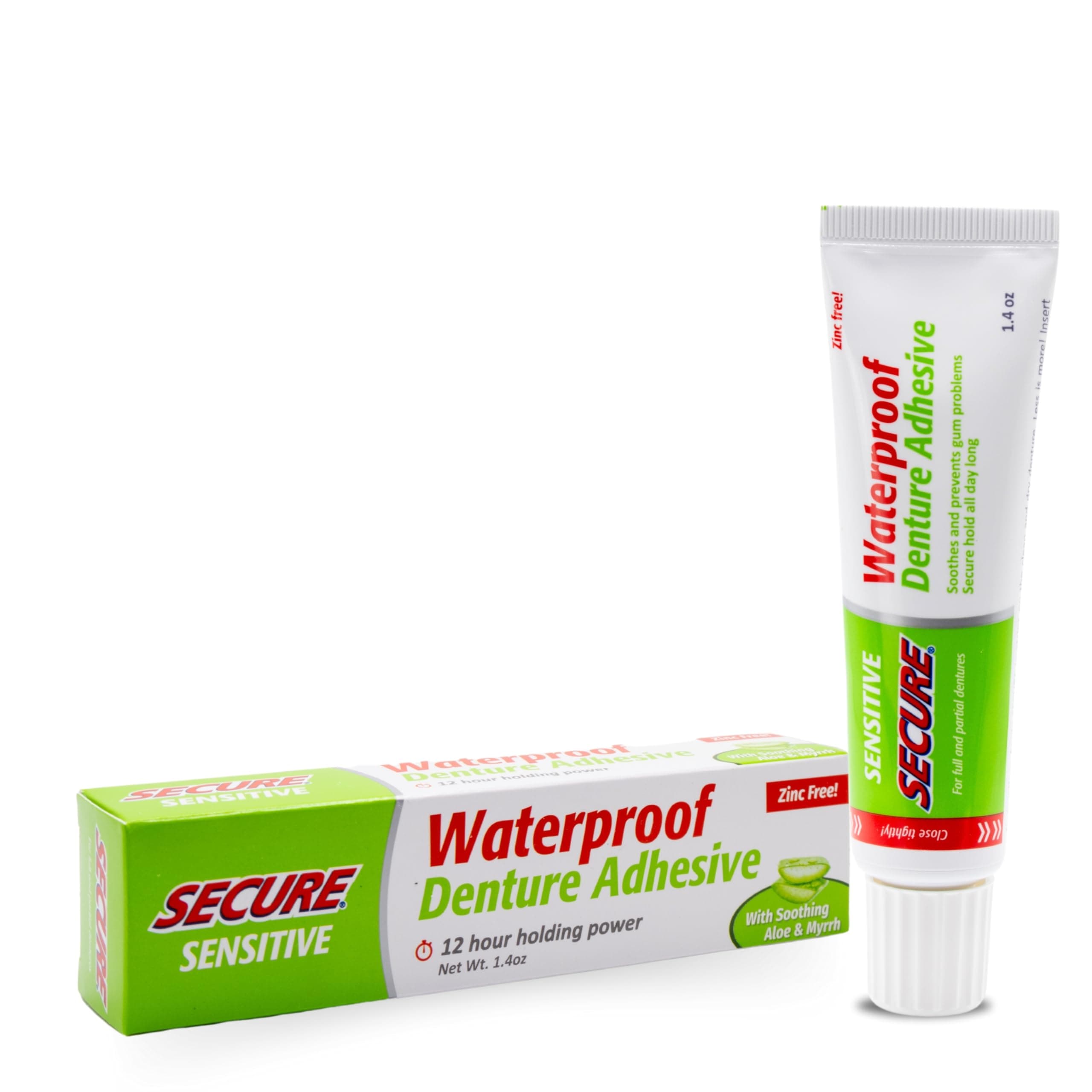 Denture Adhesive, Sensitive, 1.4 Ounce