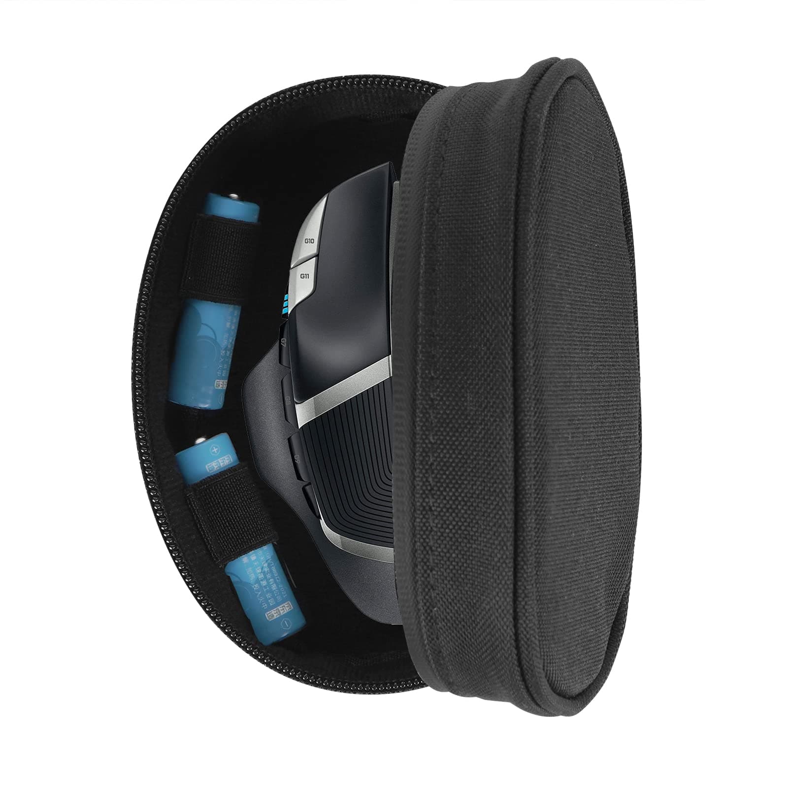 Mouse Travel Case for Many Gaming/office Mouse, Compatible with Logitech G402, G502, G602, G203, G PROX, Razer DeathAdder Chroma, Naga, Mamba, Basilisk X, Basilisk V3 (Black)