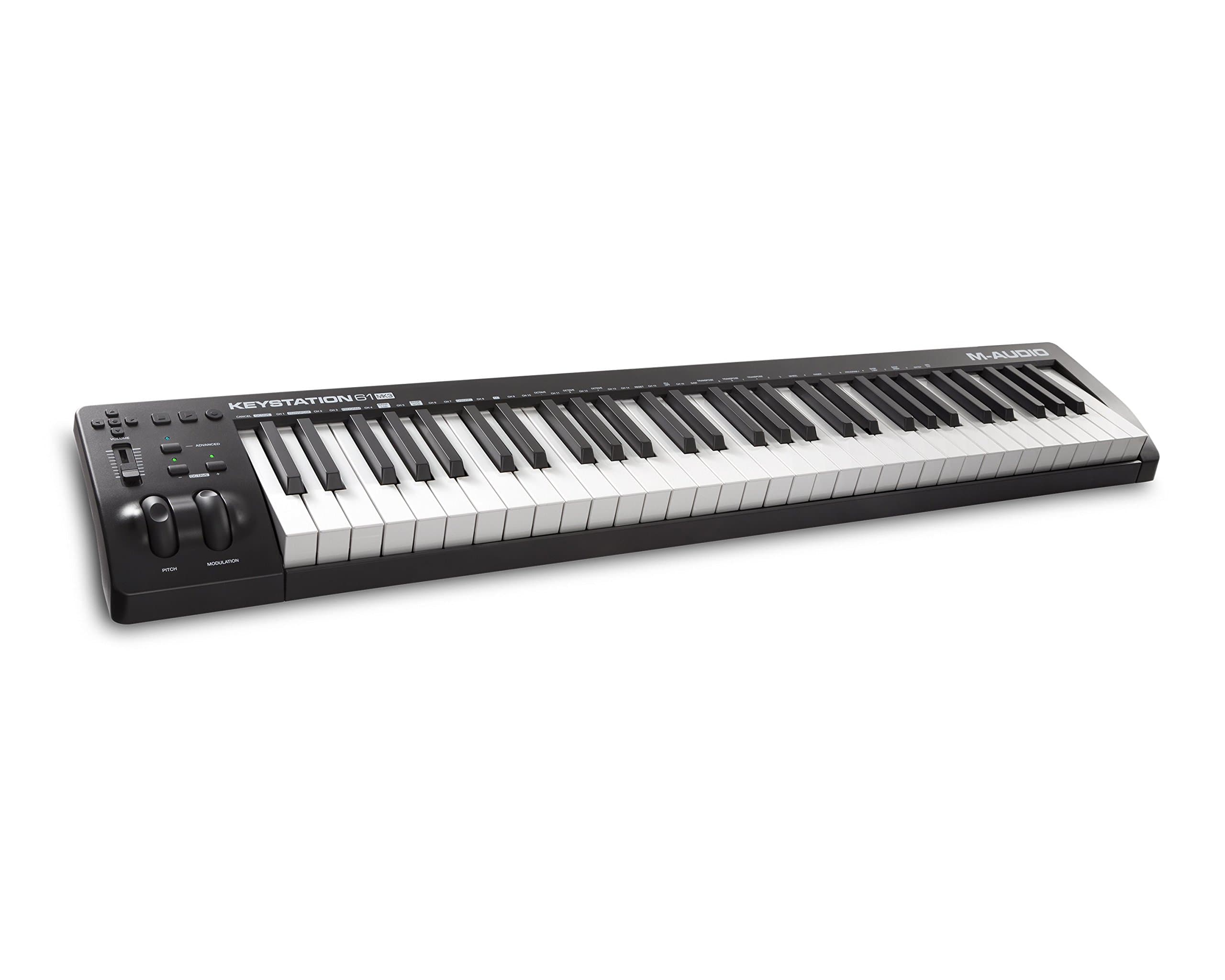 Keystation 61 MK3 - Synth Action 61 Key USB MIDI Keyboard Controller with Assignable Controls, Pitch and Mod Wheels, and Software Included