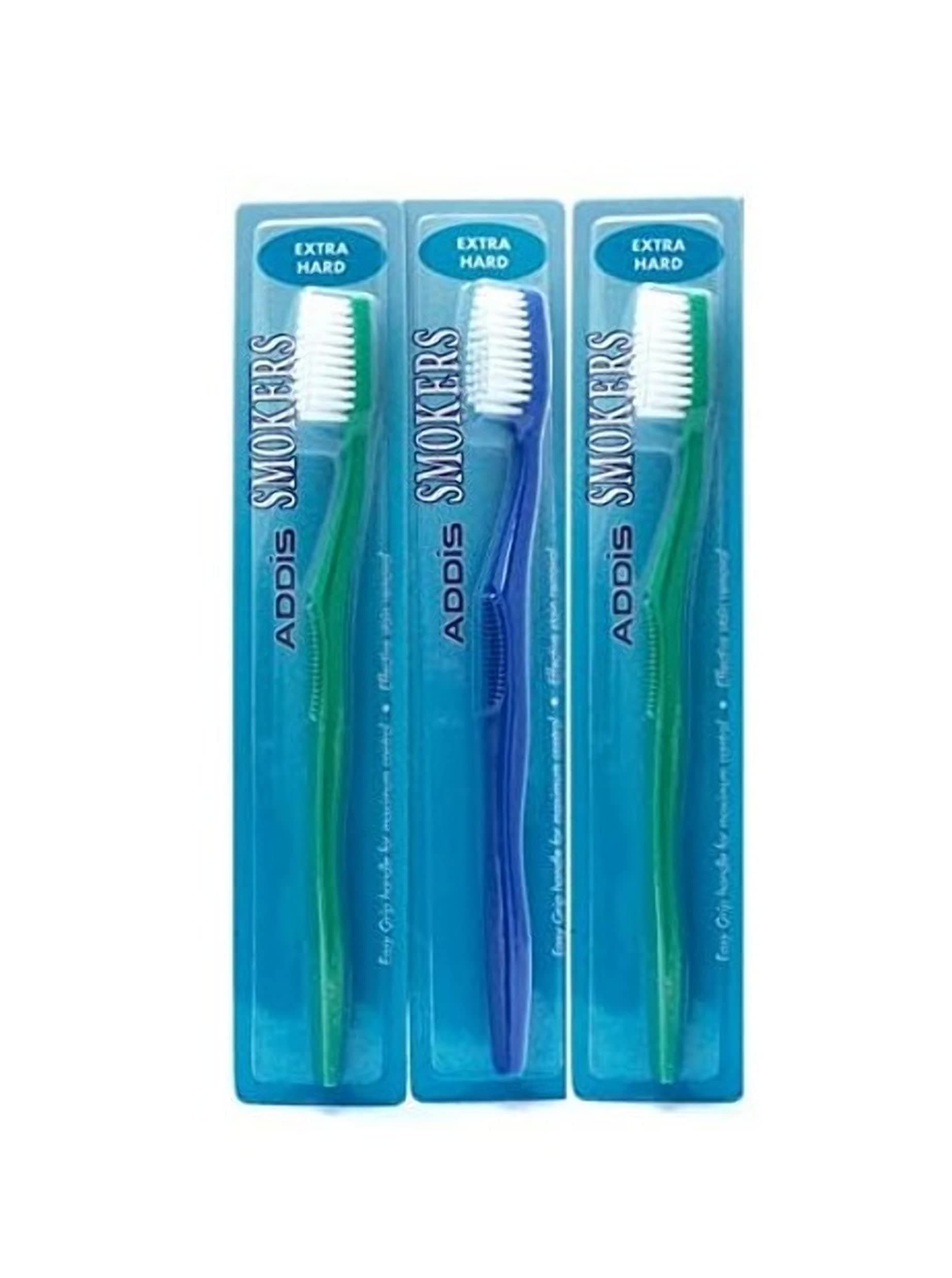 3x Wisdom Smokers Toothbrush Extra Hard Bristles