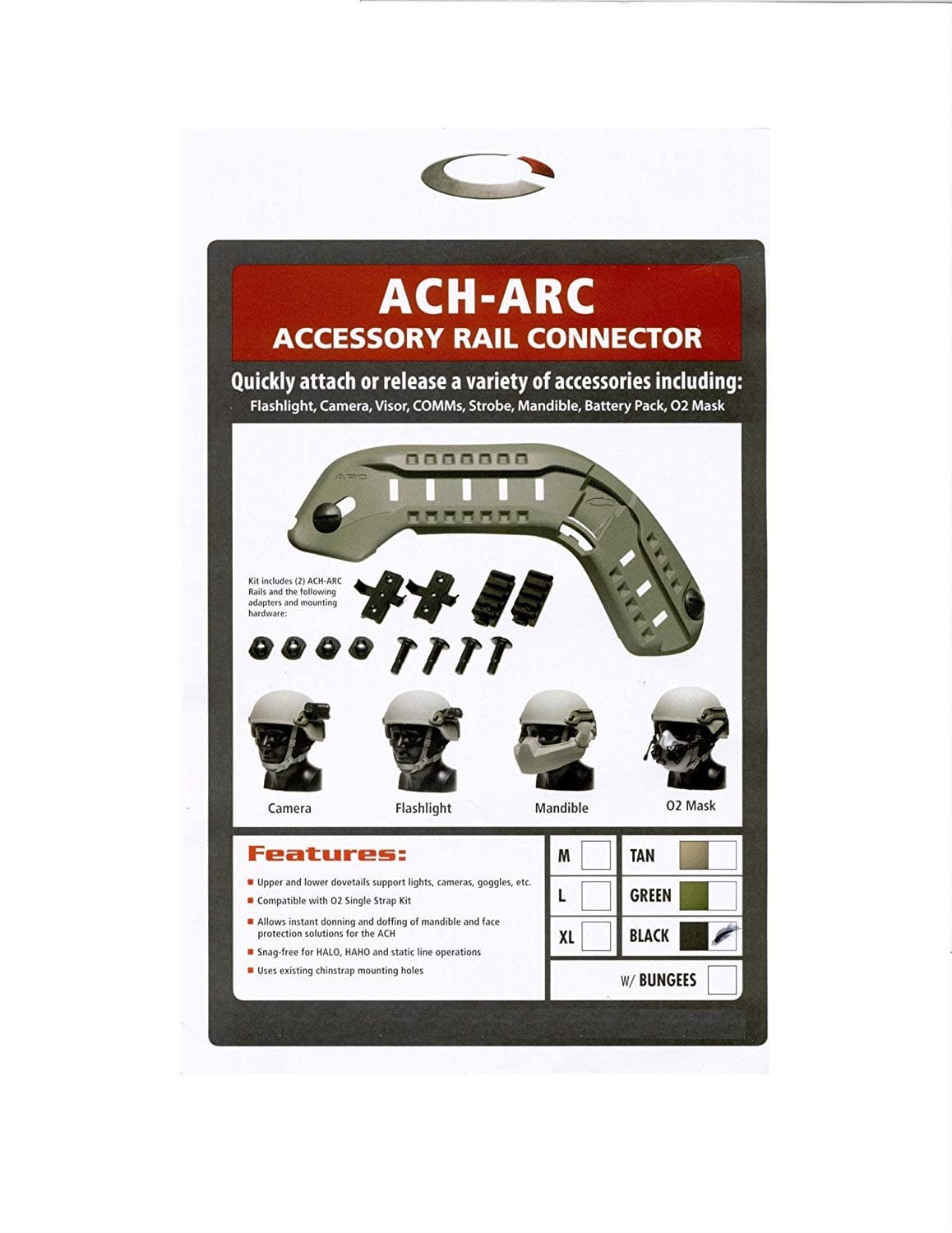 Ops-Core ACH-ARC Rail Kit - TAN by Ops Core