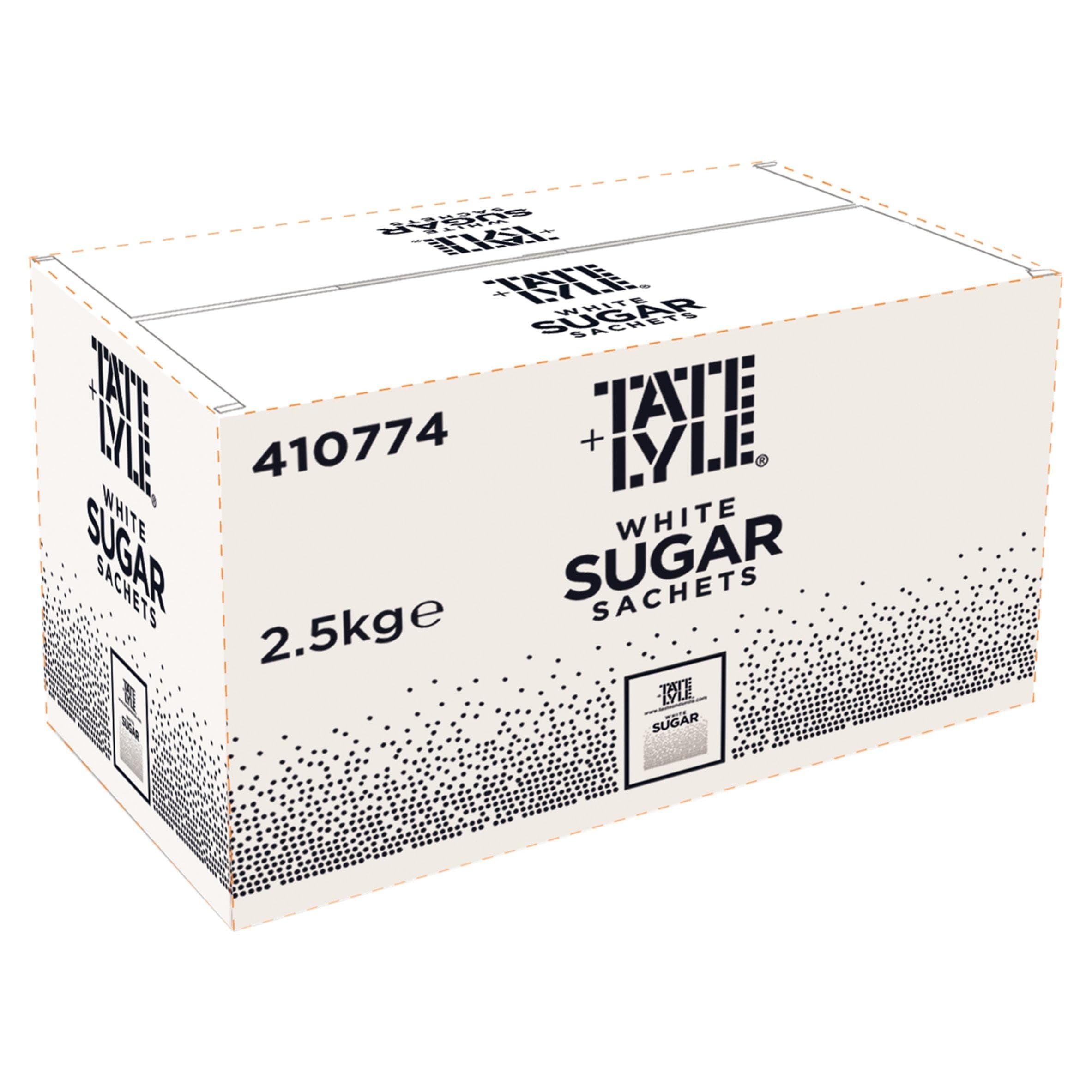 White Sugar Sachets - Pure Cane Sugar - Individually Wrapped for Hygiene - Hot Drinks, Meetings & Coffee Shops - Convenient - 1000 x 2.5g