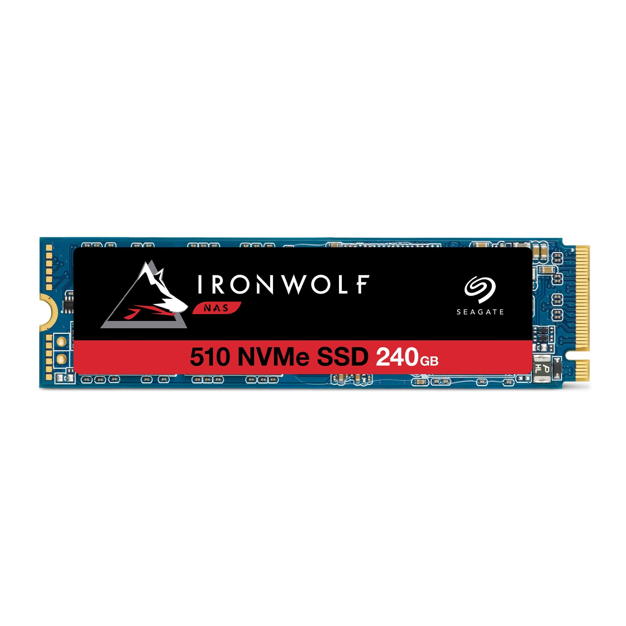 Seagate IronWolf 510 240  GB NAS SSD Internal Solid State Drive – M.2 PCIe for Multibay RAID System Network Attached Storage, 3 Years Data Recovery – Frustration Free Packaging (ZP240NM30011)