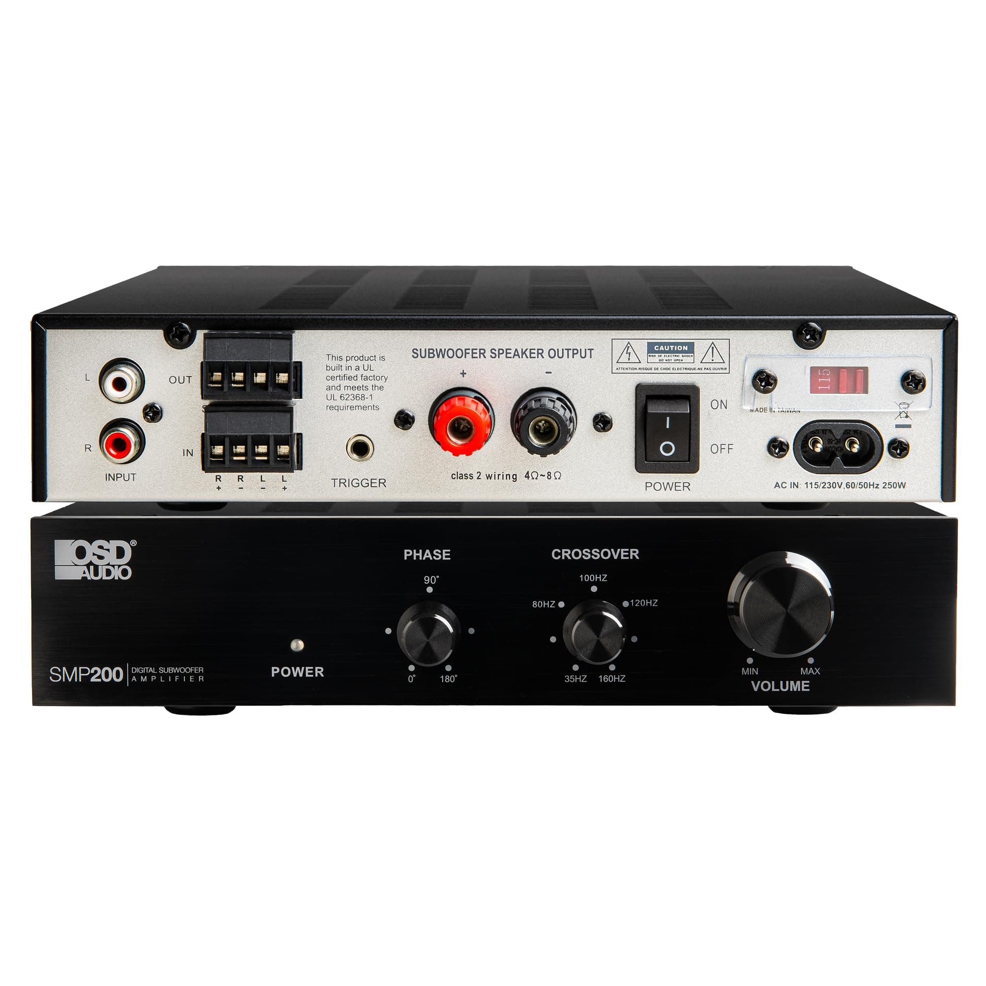 OSD Audio SMP200 Class D Digital Subwoofer Amplifier Rated 200W Max