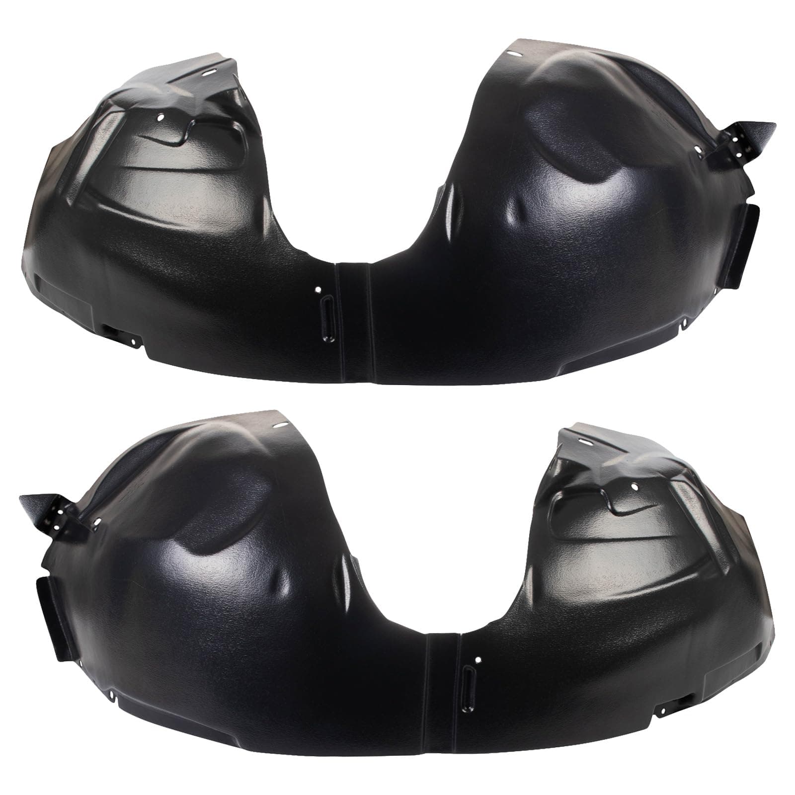 TRQ Front Inner Fender Liner Set Compatible with 2009-2019 Ford Flex