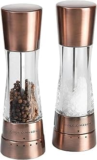 Cole & Mason Derwent Gourmet Precision Copper Salt and Pepper Mill Set with Gift Box