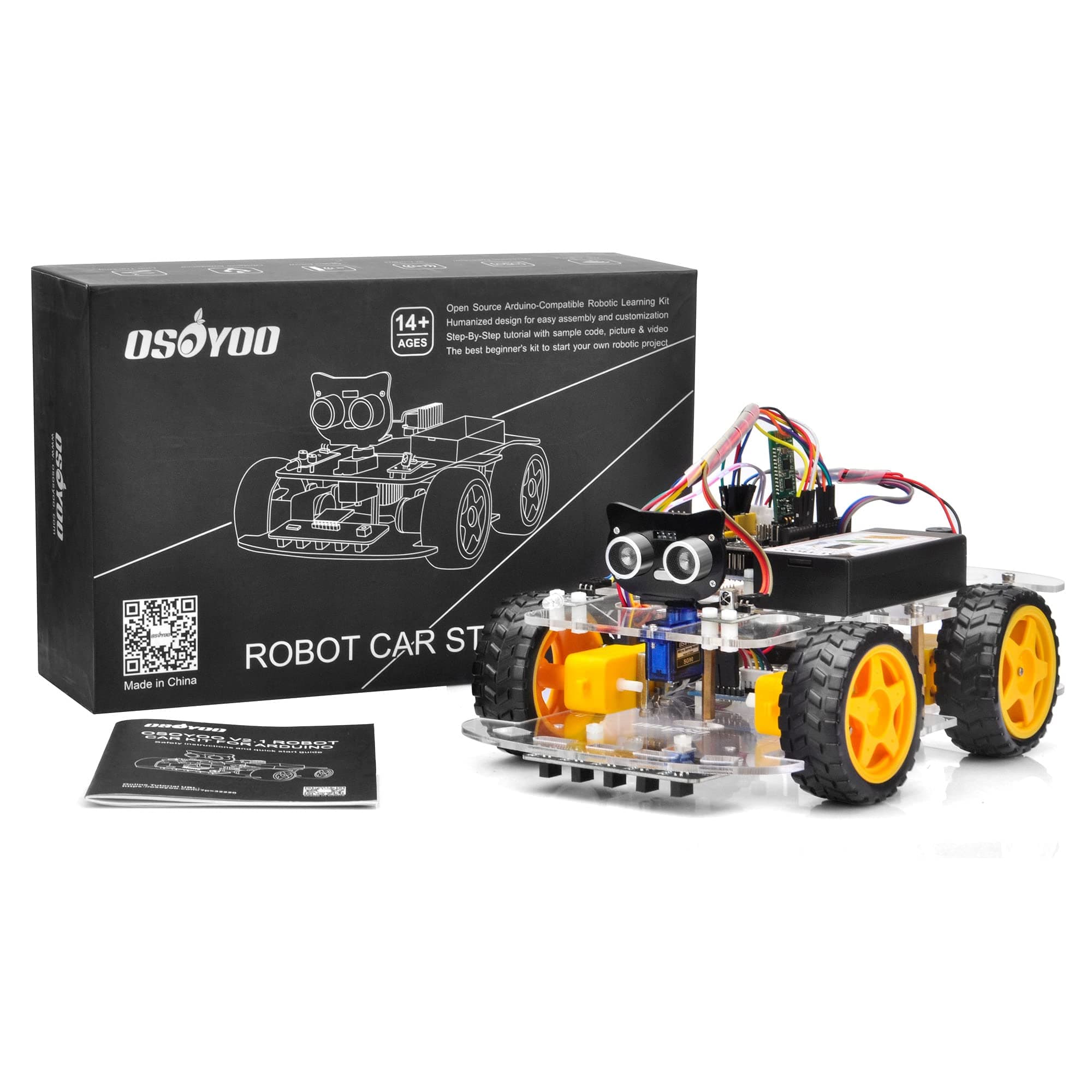 Robot Car Starter Kit for R3 | STEM Remote Controlled Educational Motorized Robotics for Building Programming Learning How to Code | IOT Mechanical DIY Coding for Teens Adults