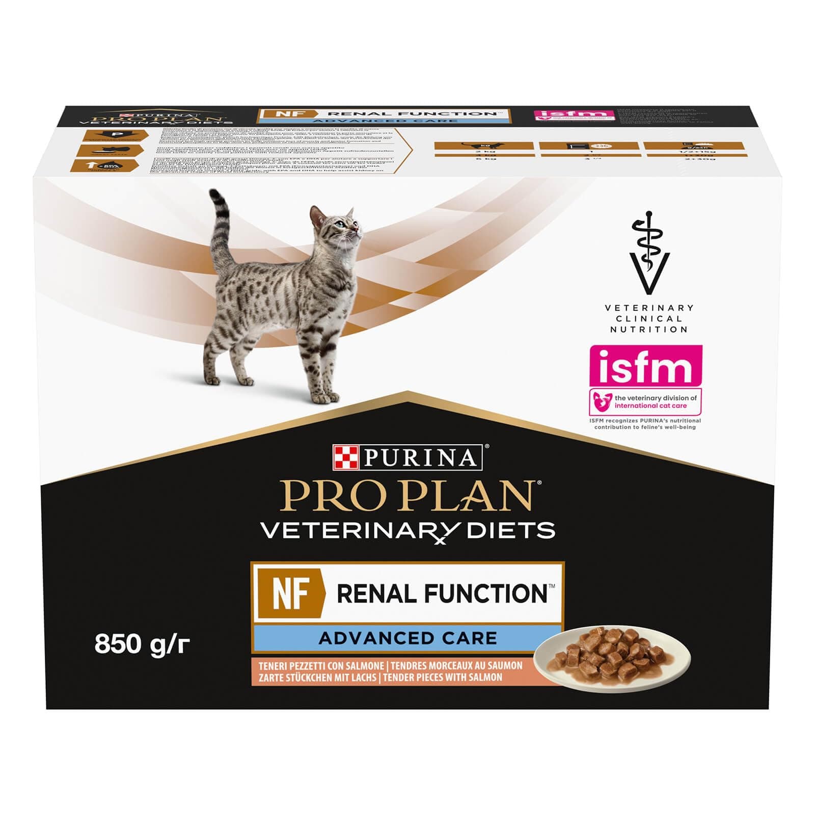 PRO PLAN VETERINARY DIETS NF Renal Function Wet Cat Food Salmon 10x85g