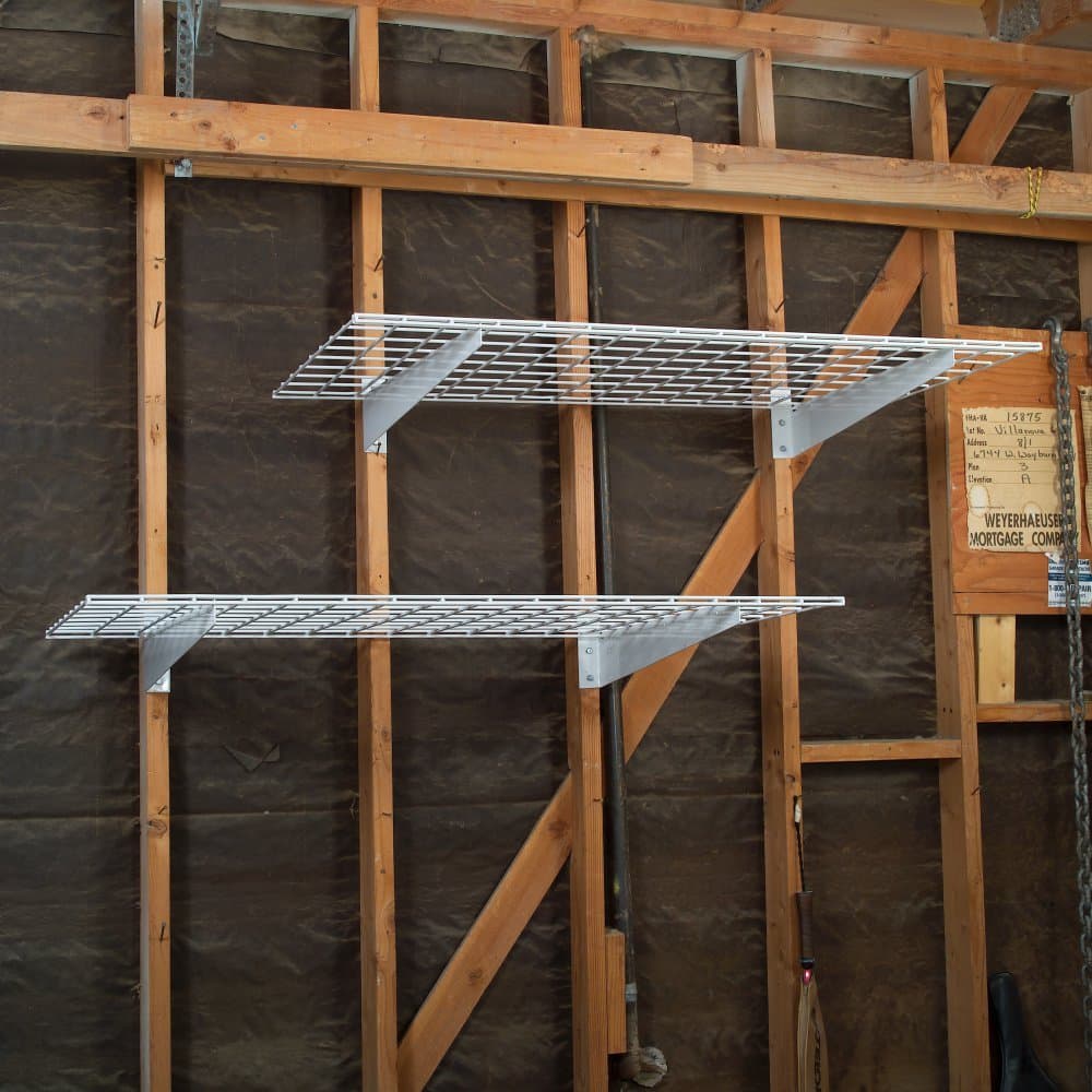 Wall Shelf in White (Set of 2)