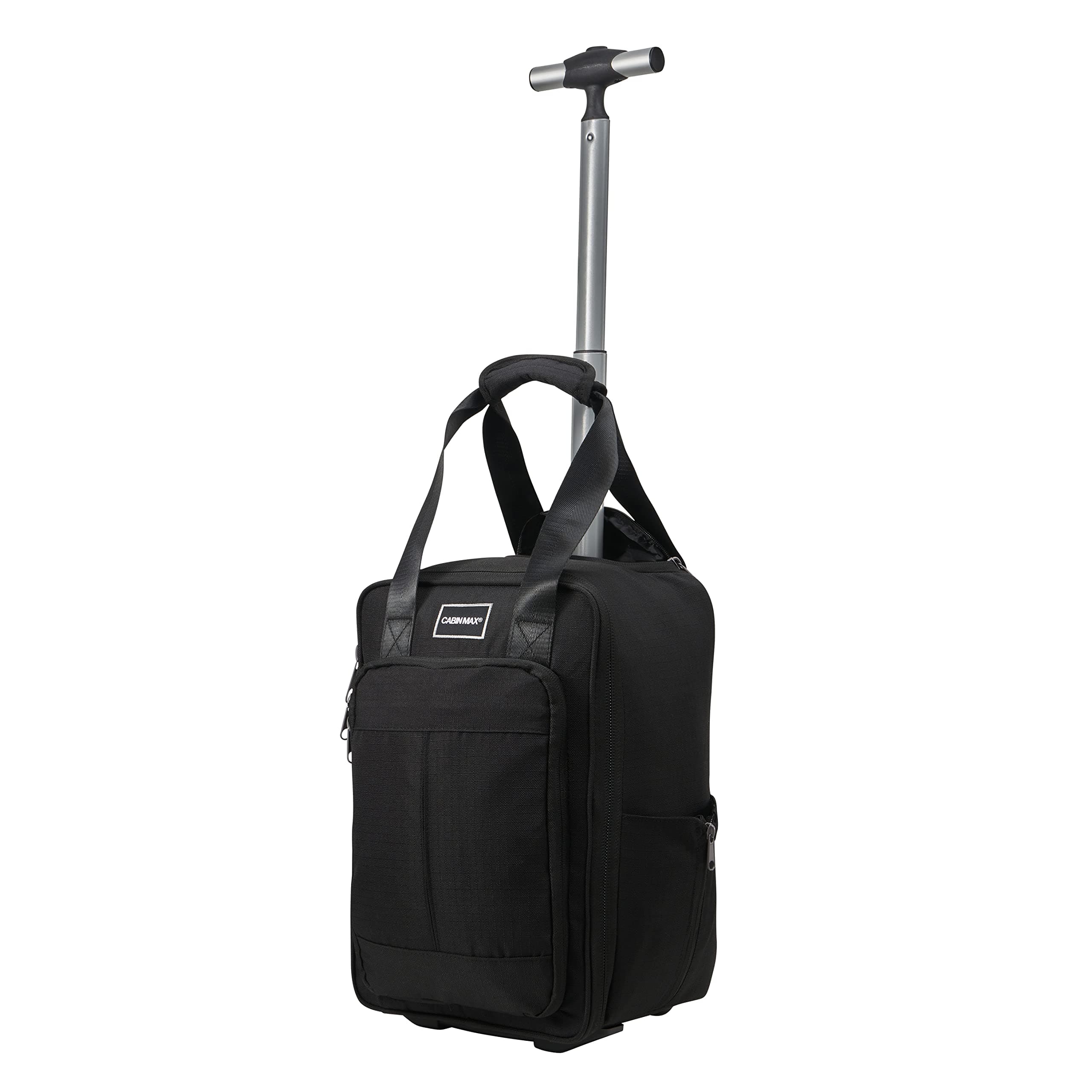 Cabin Max Narvik 2.0 Stowaway 20L Trolley Case for Ryanair Under Seat (Black)