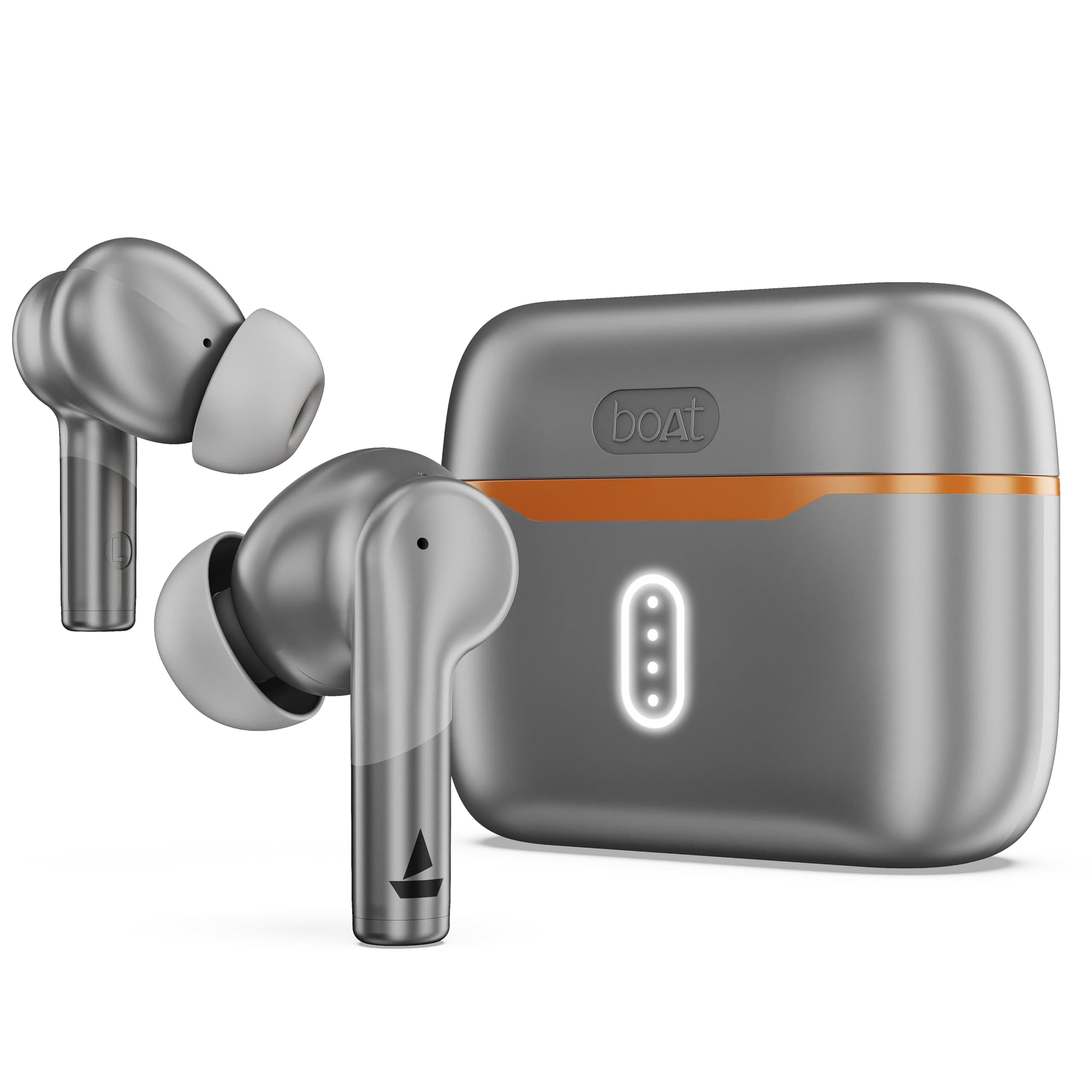 Airdopes 141 Gen 2, 4 Mics ENx Tech, 48 Hrs Playback, Free Music Streaming, Fast Charge, Low Latency, IPX4, v5.4 Bluetooth Earbuds, TWS Ear Buds Wireless Earphones with mic (Grey)