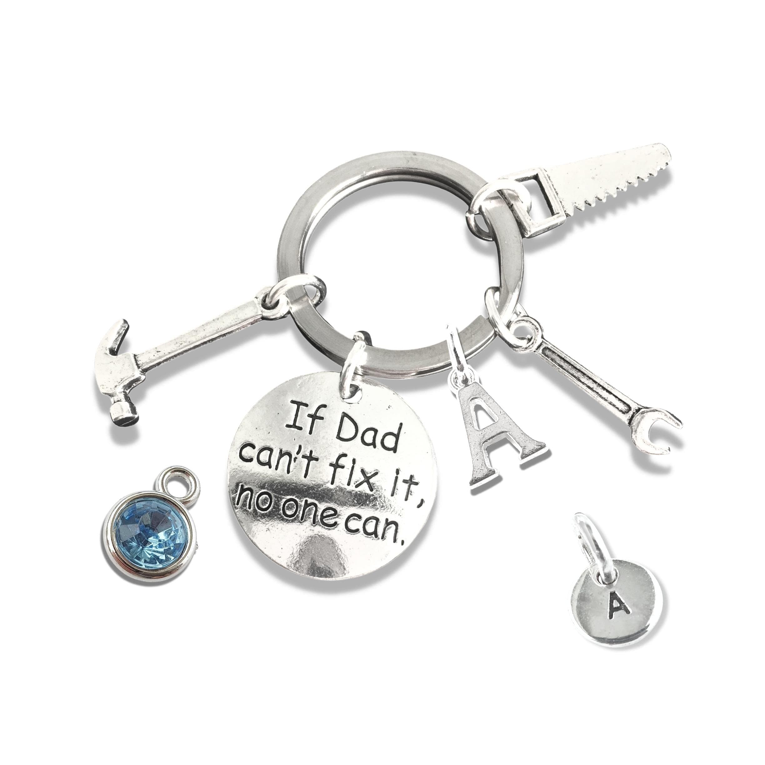 Key ring for Dad, Gift for Dad, Handyman key ring, If Dad Can't Fix It, No One Can