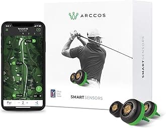 Golf Smart Sensors Swing Trainer Aid - First-Ever A.I. Powered GPS Rangefinder Gen 3+