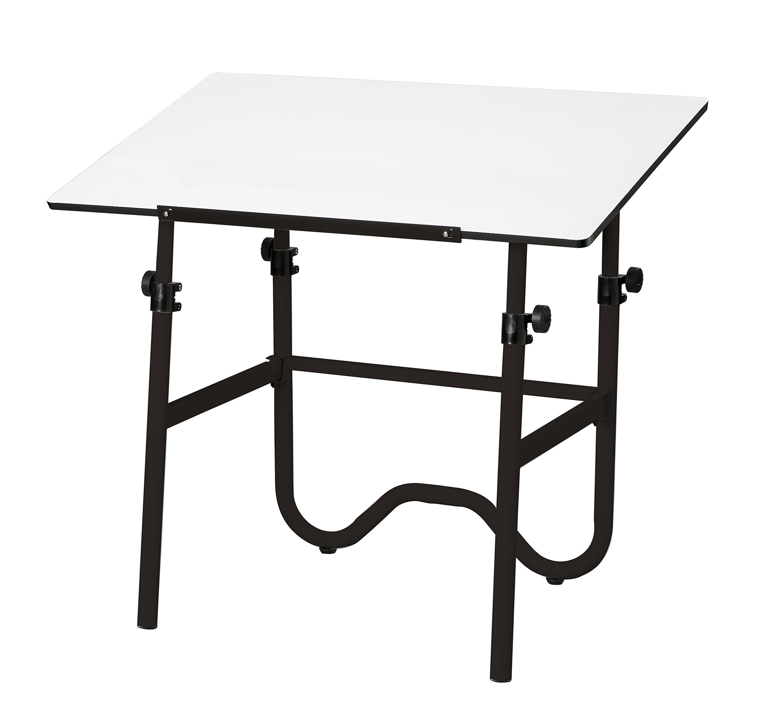 Alvin, Adjustable Foldable Drafting Table, Drawing and Crafting Equipment - Onyx, White/Black, 24-inches x 36-inches