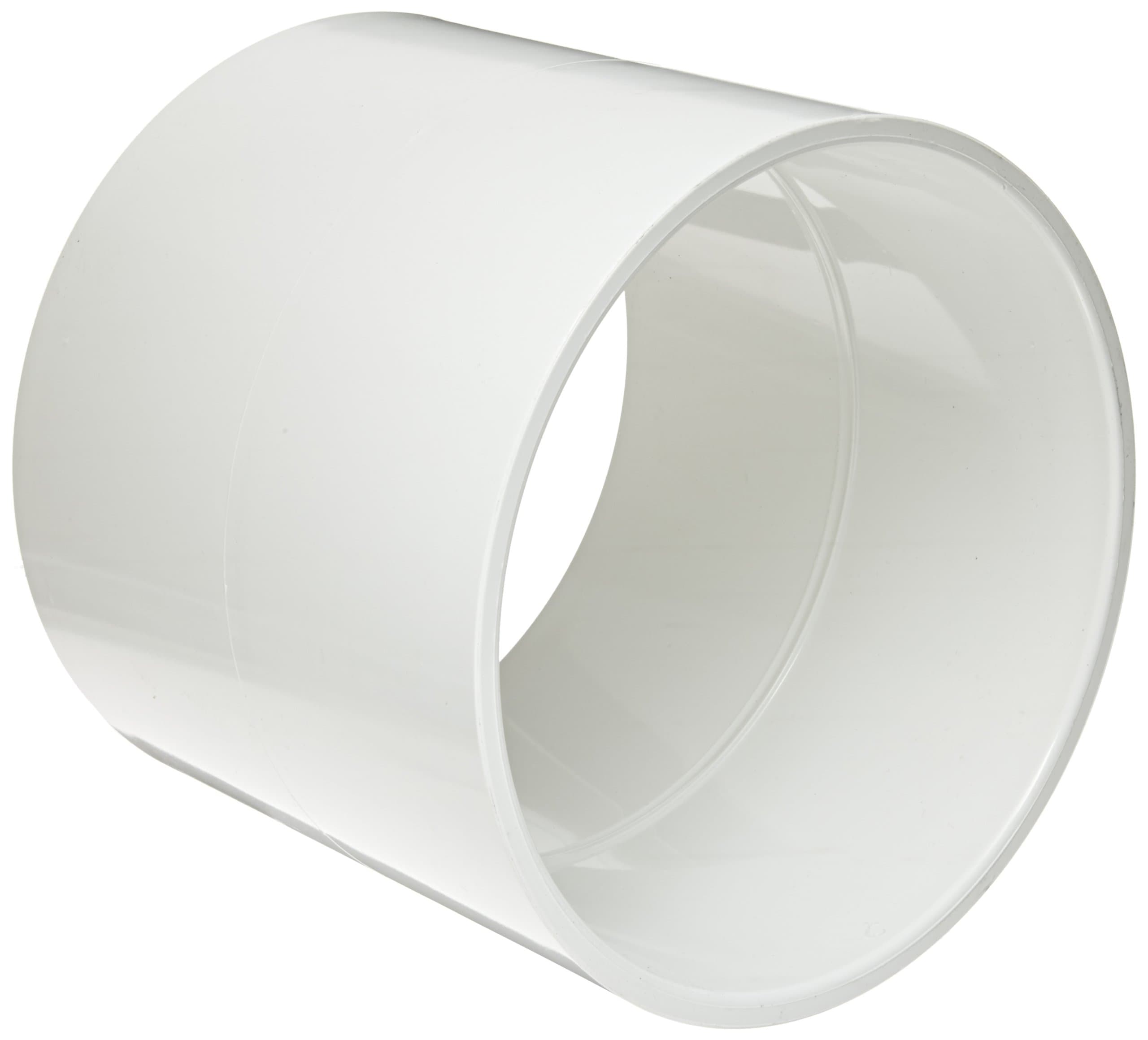 429-015 Series 429 PVC Pipe Fitting, Coupling, Schedule 40, White, 1-1/2" Socket