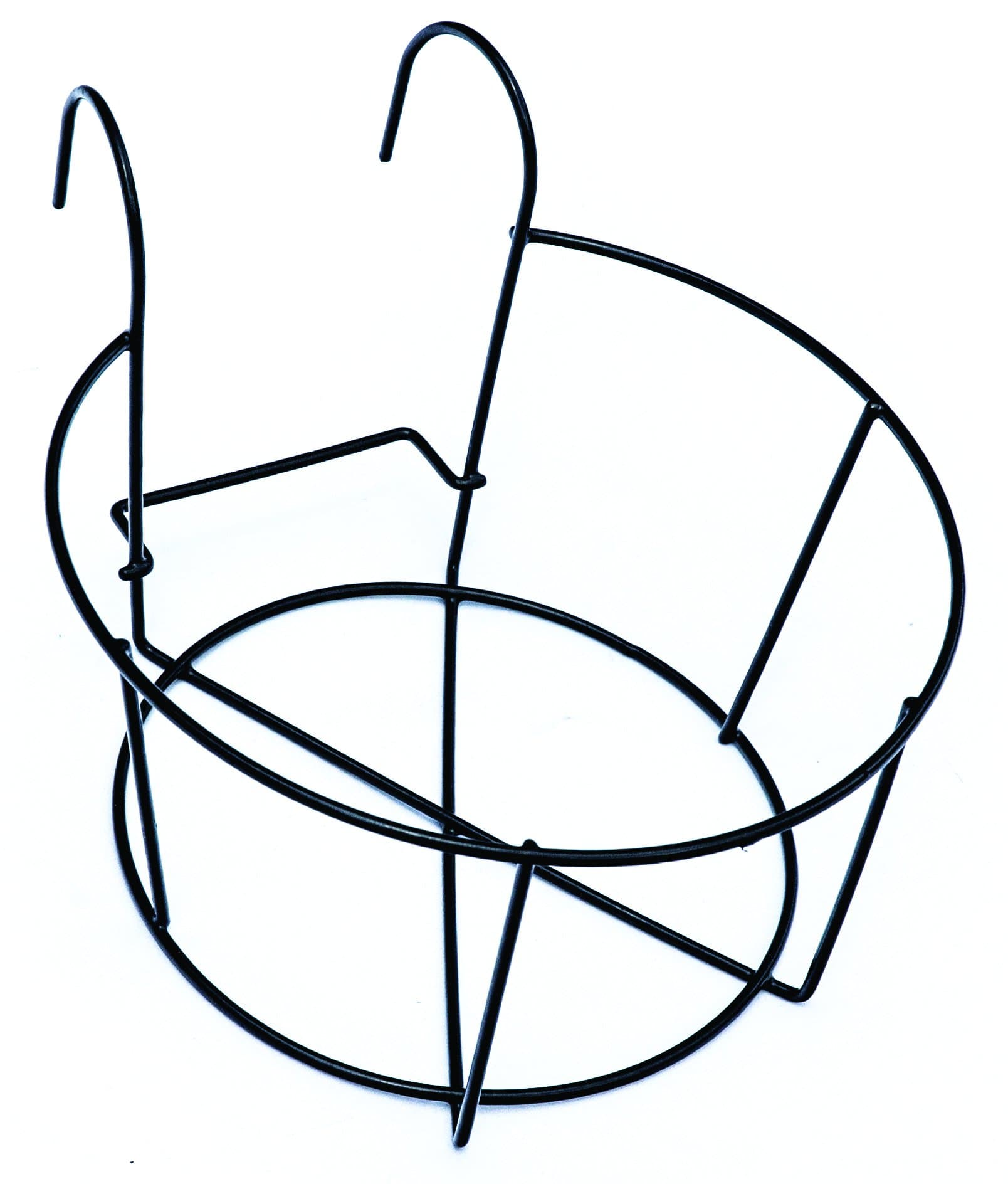 Home 91358 Railing Flower Pot Holder, Black