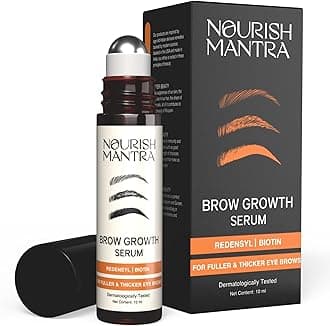 Brow Growth Serum | Formulated with Redensyl, Biotin, Peptides & Amino Acids | for Brow Growth and Thickness | Eyebrow Growth Serum | 10 ml