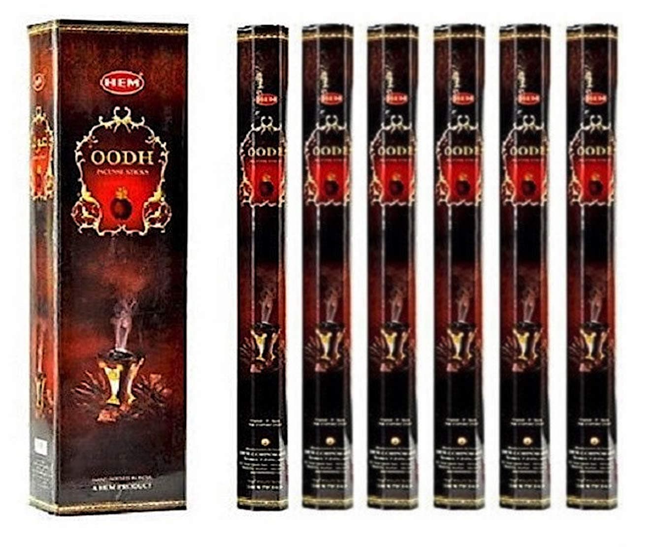 Oodh Incense Sticks (100 Sticks, 5 Boxes Inside) - 9 Inches Long, 20g per Box - Perfect for Meditation, Rituals & Cleansing.