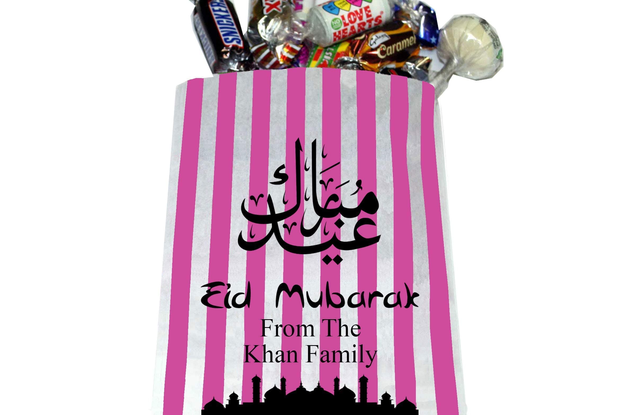 Eid Mubarak Personalised Ramadan Sweet Bags