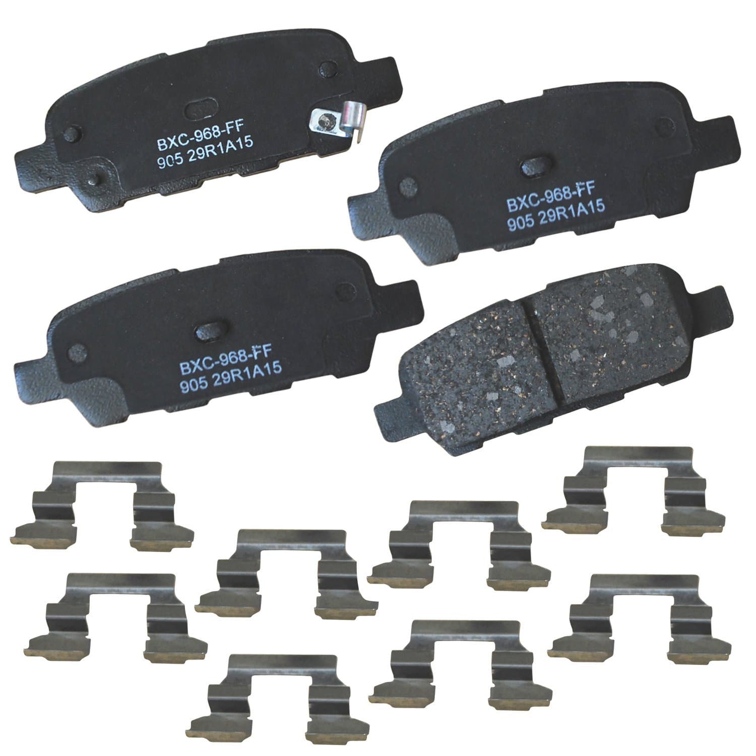 Bendix Premium SBC905 Ceramic Rear Brake Pads for Select Models INFINITI FX35,FX37,FX45,G35,M35,M37,M45,M56,Nissan 350Z,Altima,Juke,LEAF,Maxima,Murano,Qashqai,Quest,Rogue Sport,X-Trail,Renault Koleos