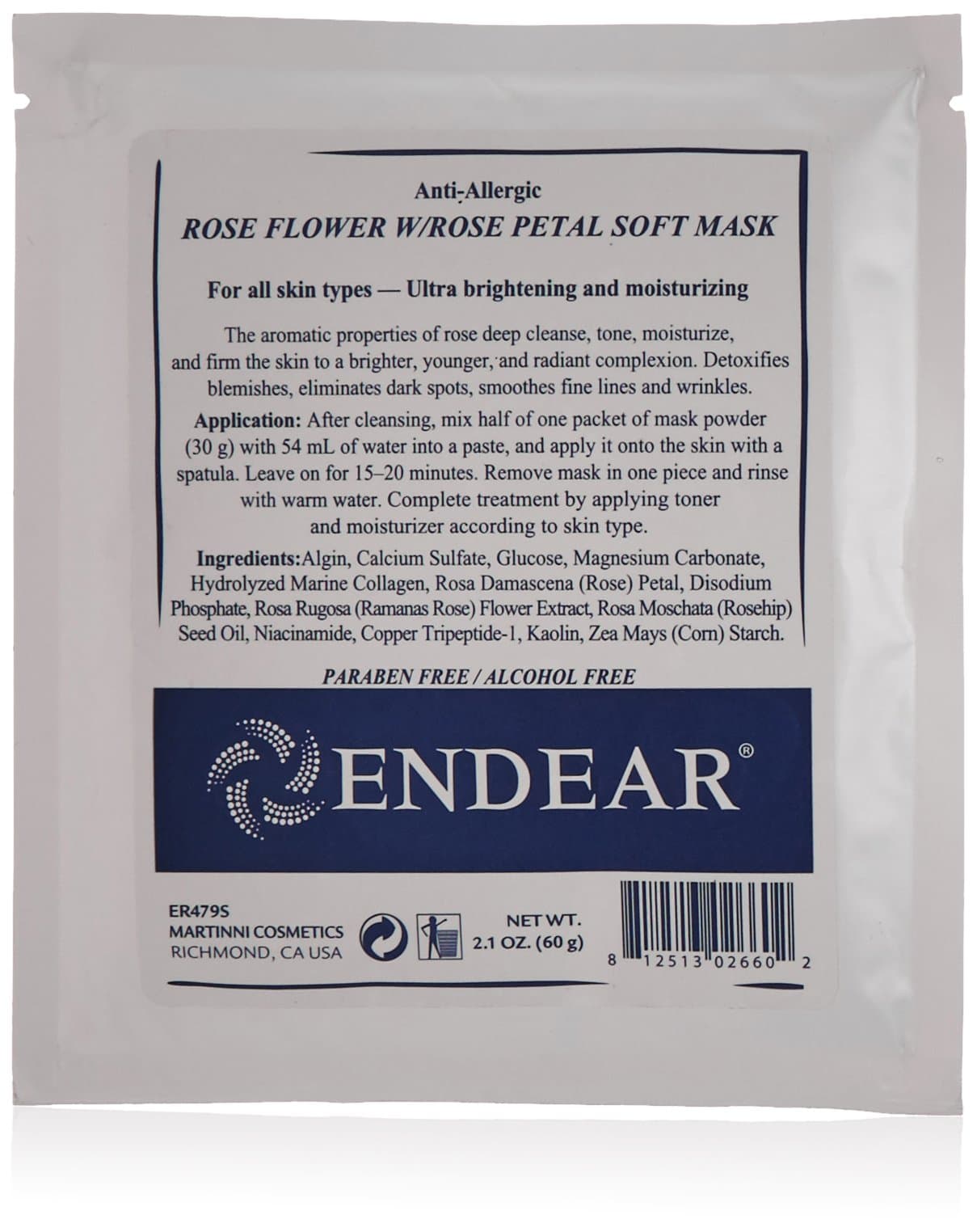 Rose Flower with Petal Soft Mask, 2.1 oz.