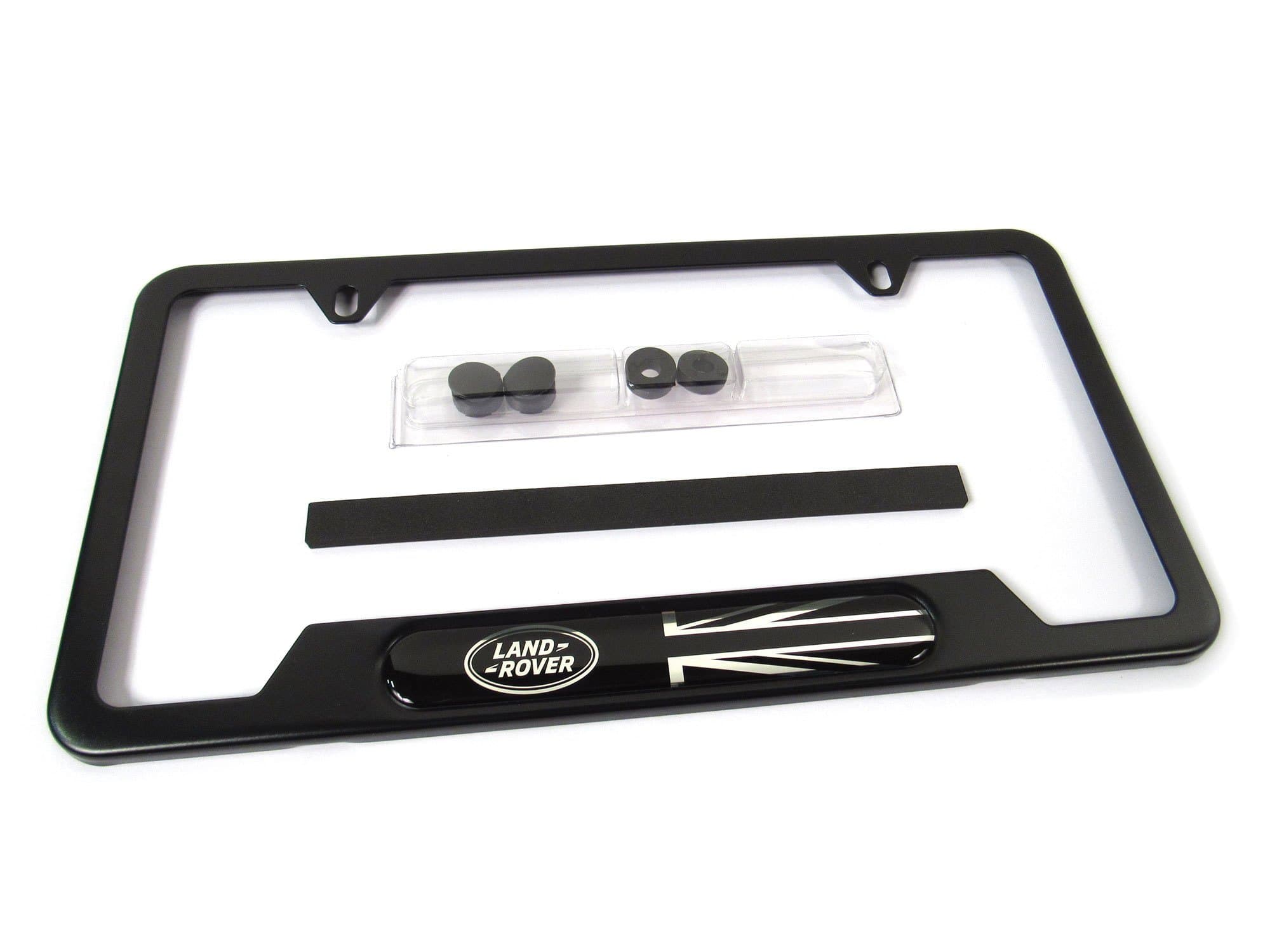 Genuine Range Rover License Plate Frame - Matte Black