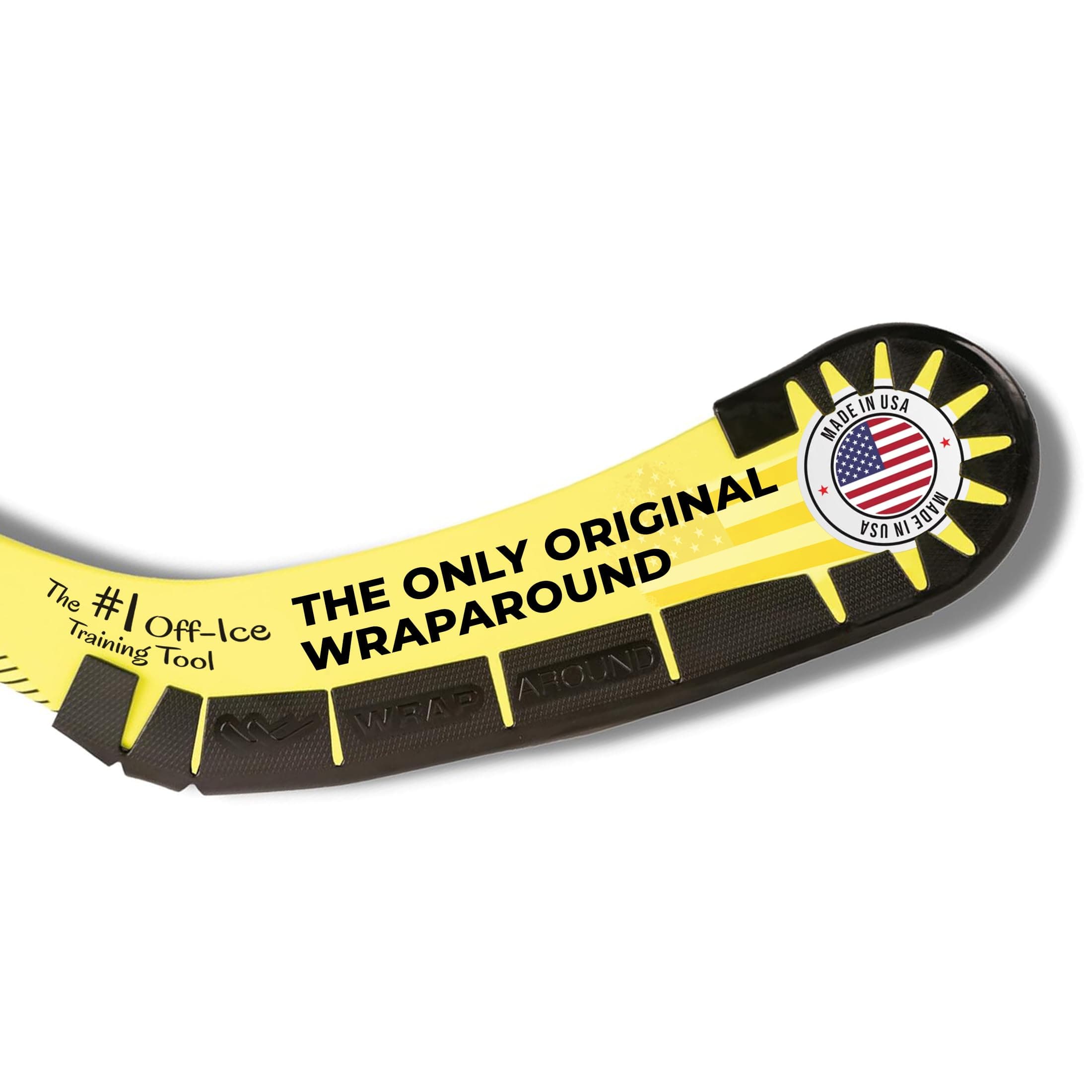 Wraparound Hockey Stick Blade Wrap Around Protector - Off Ice Training & Practice Aid - Black