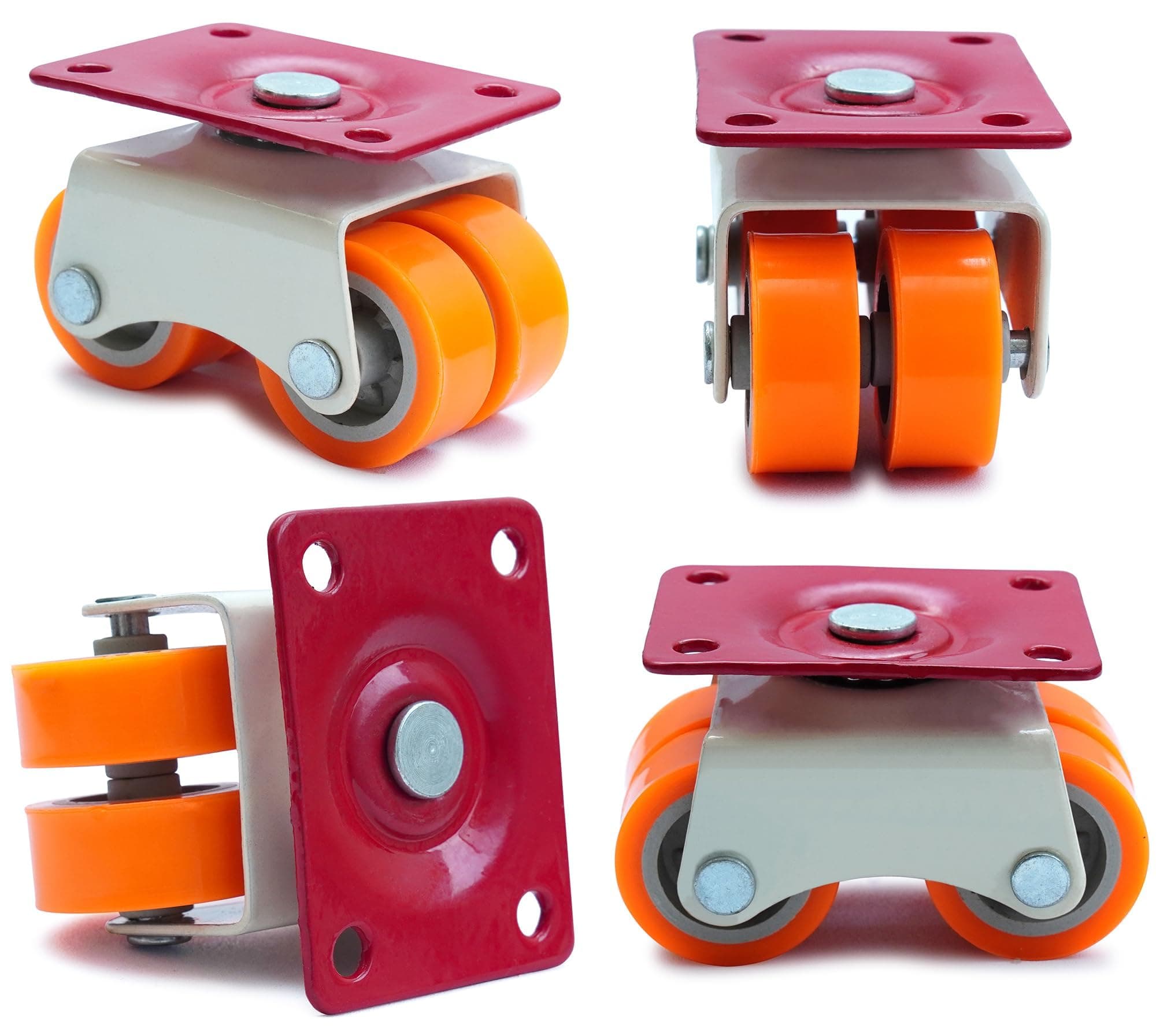 4-Wheels 360 Rotation Roller Moving Caster Wheels Set 400 KG Load Capacity (Set of 4)