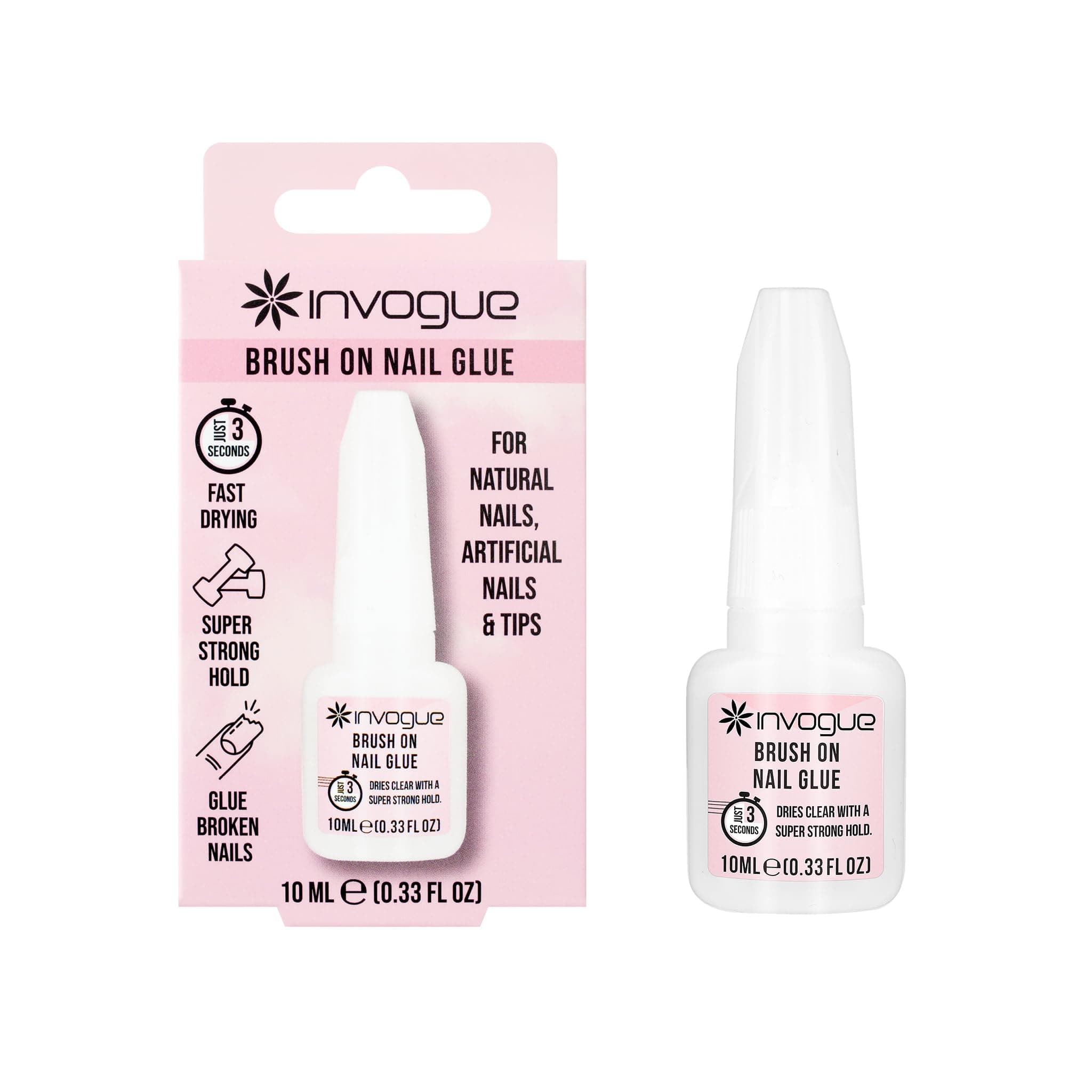 Invogue Brush on Nail Glue 10 ml