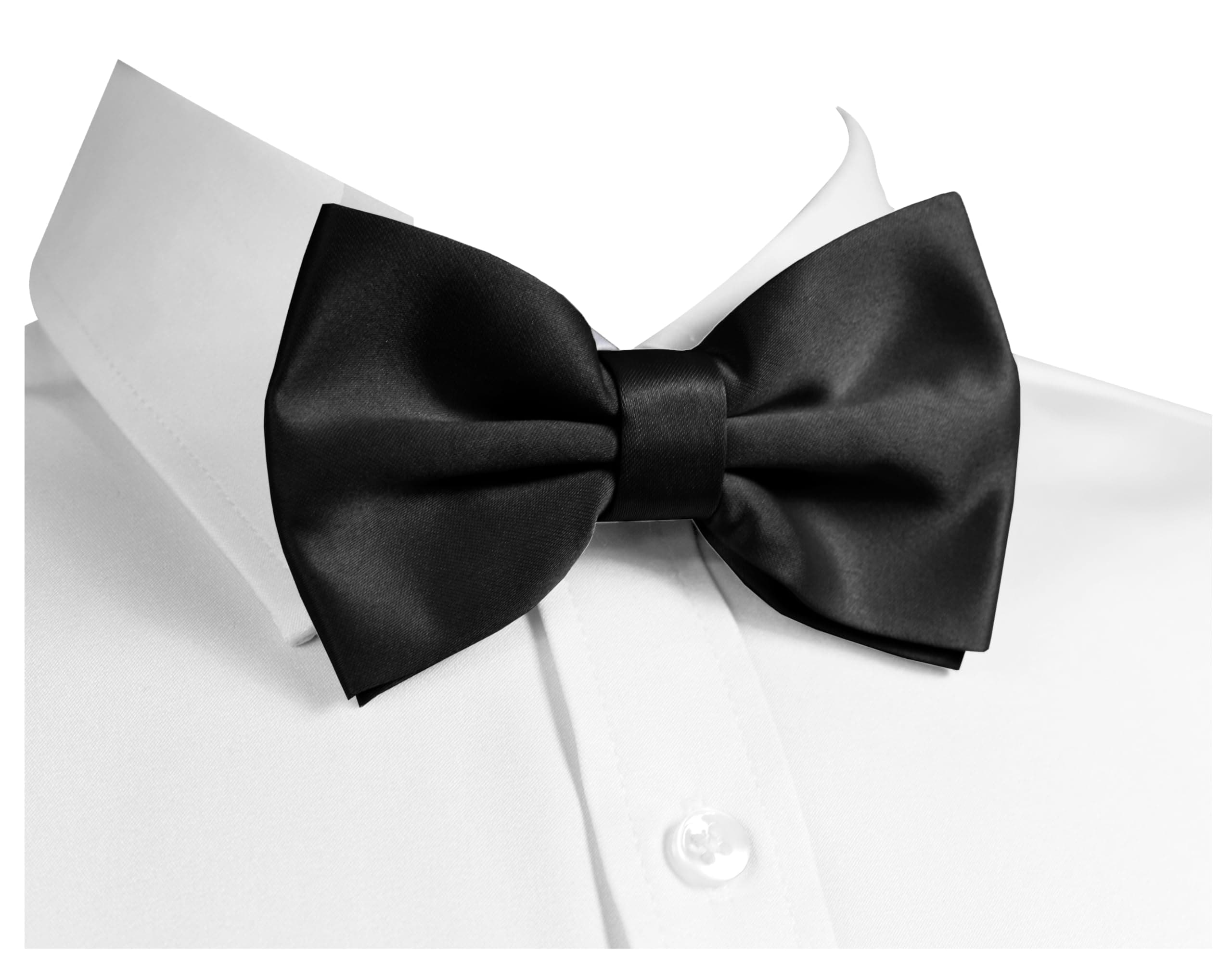 trilece Bow Ties for Men - Men's Solid Pretied Bowties for Formal Wear - Adjustable Bow Tie - Bow ties for Woman
